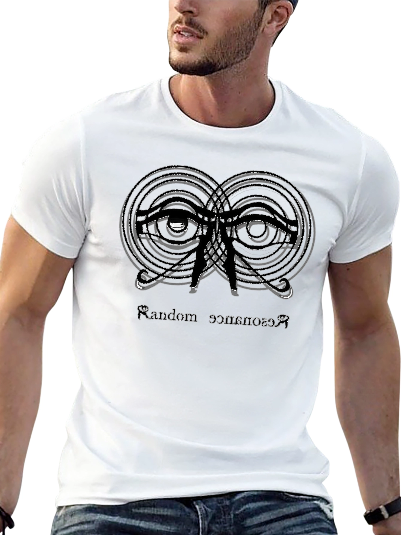 Random Resonance Graphic T-Shirt - Black