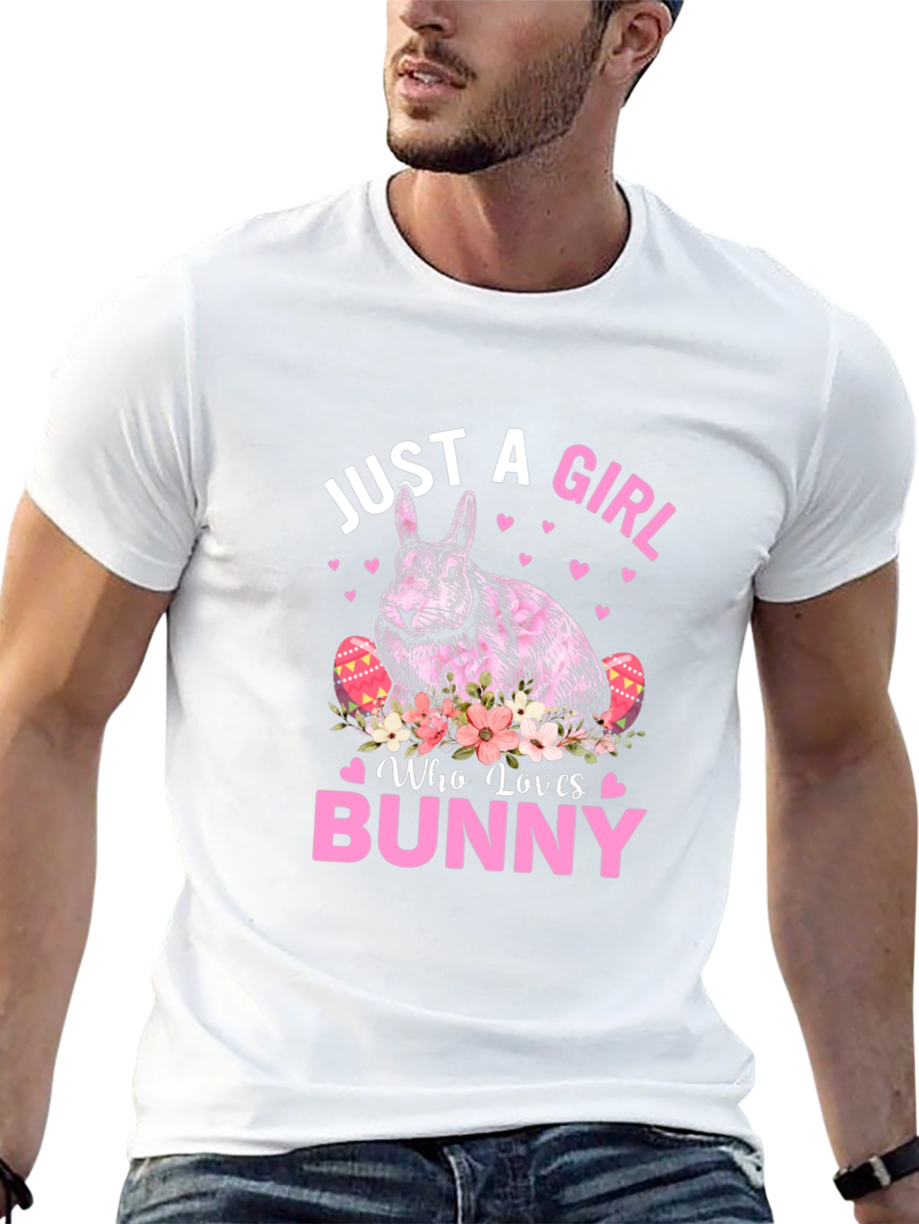 Just A Girl Who Loves Bunny Easter T-Shirt