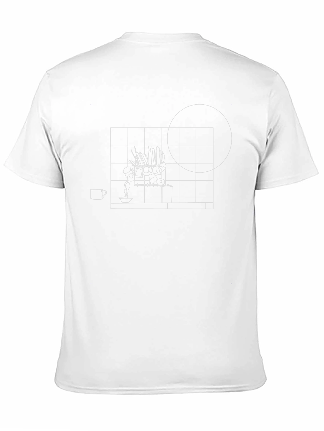 Abstract Sketch Black T-Shirt