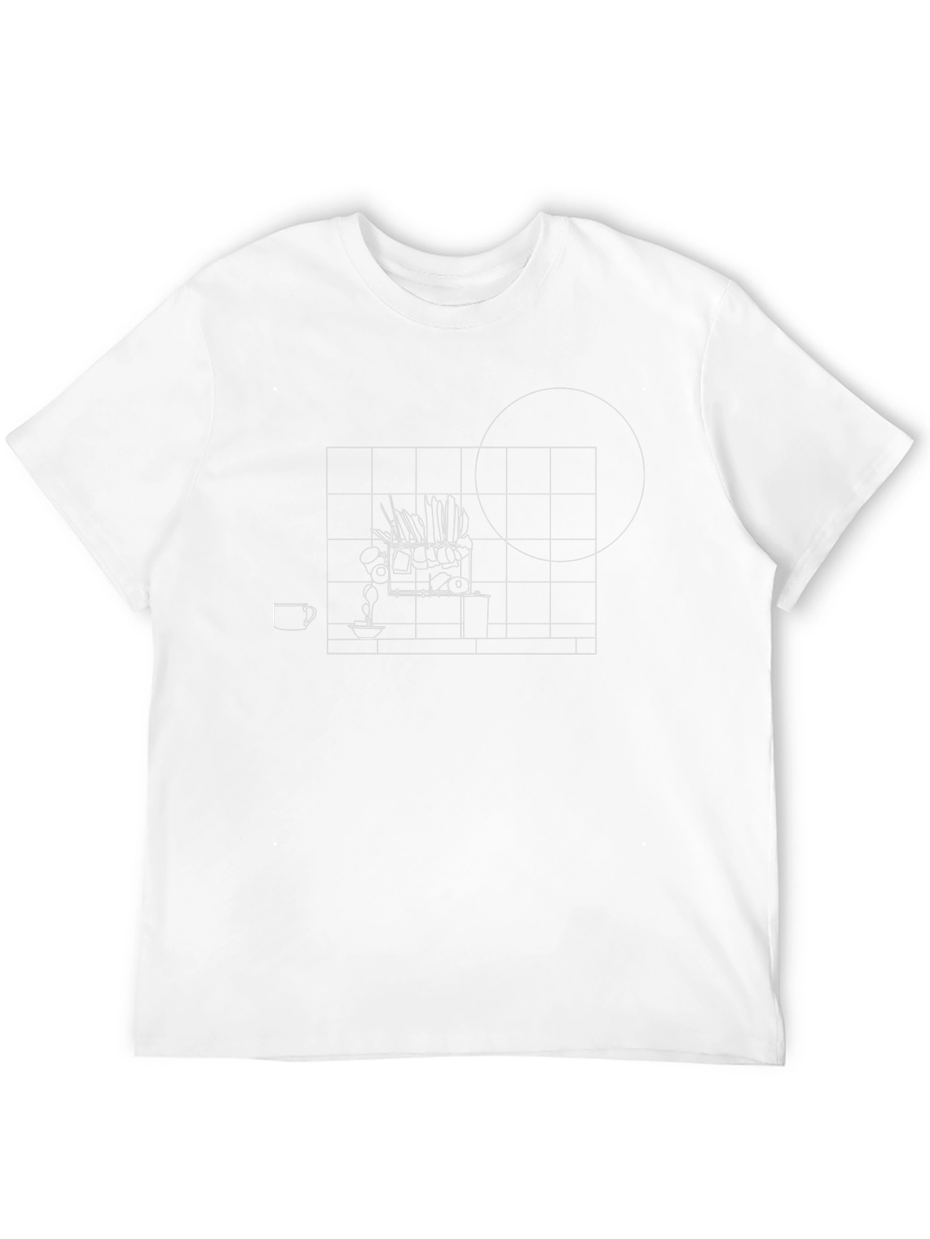 Abstract Sketch Black T-Shirt