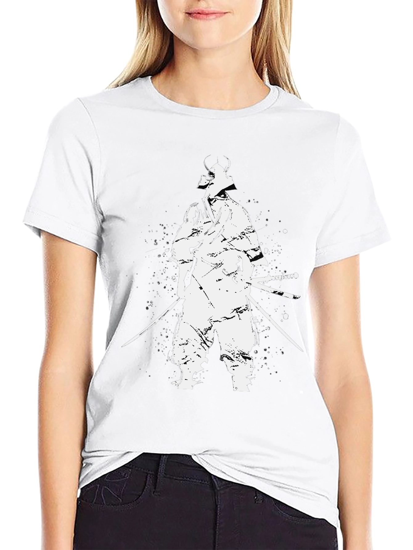 Samurai Warrior Graphic Black T-Shirt