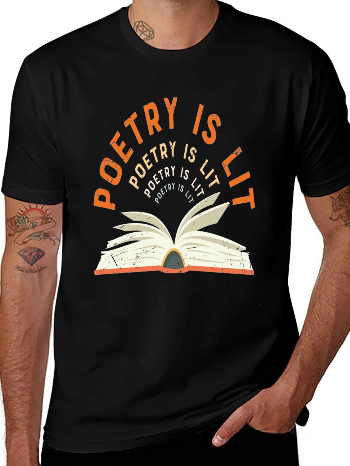 Poetry Is Lit T-Shirt - Book Lover Tee