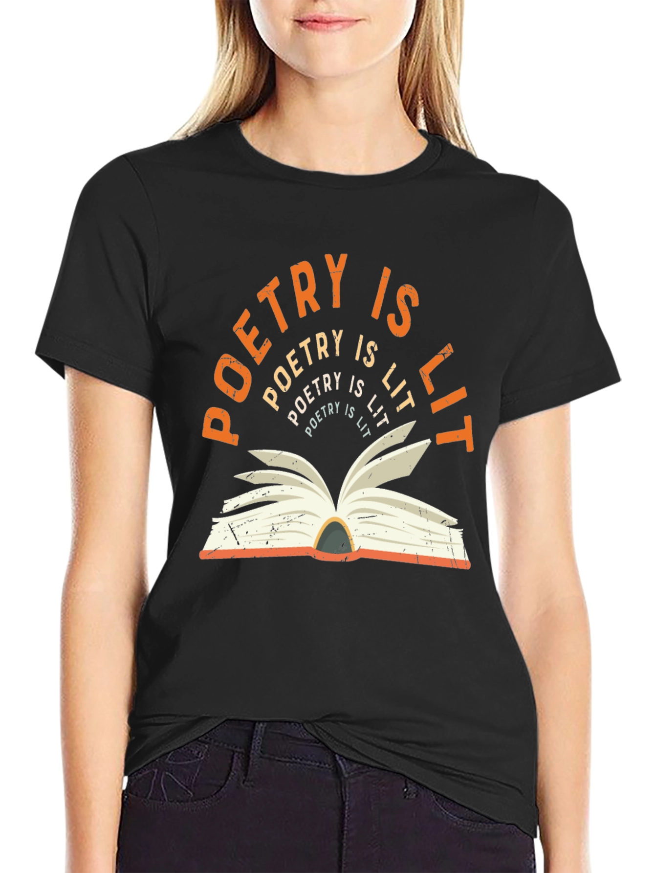 Poetry Is Lit T-Shirt - Book Lover Tee