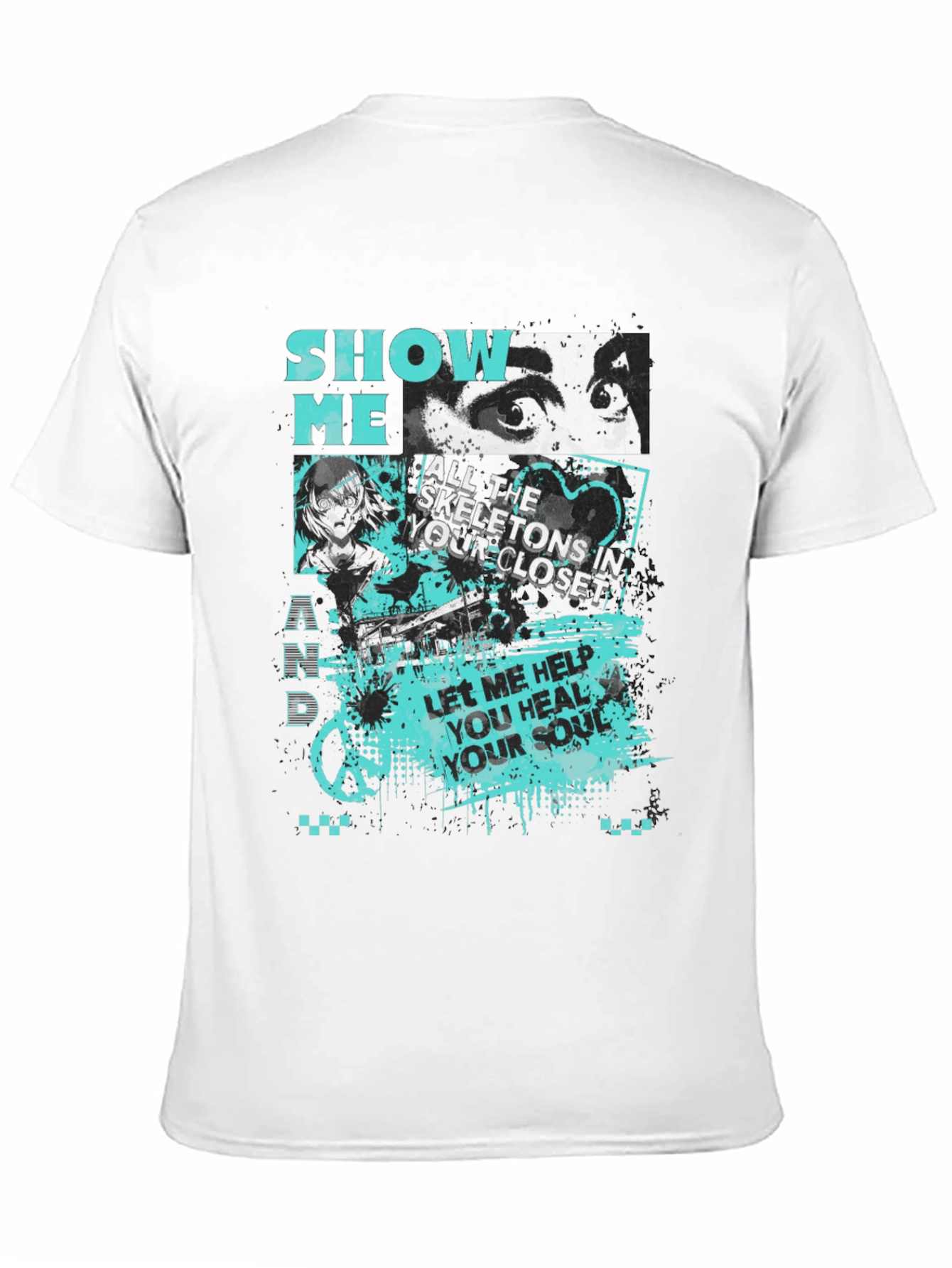 Graphic Print Tee: Show Me Your Skeletons