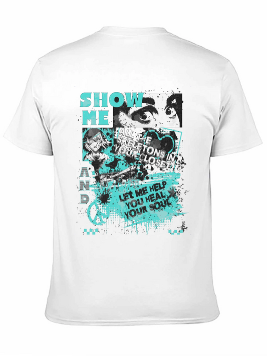Graphic Print Tee: Show Me Your Skeletons