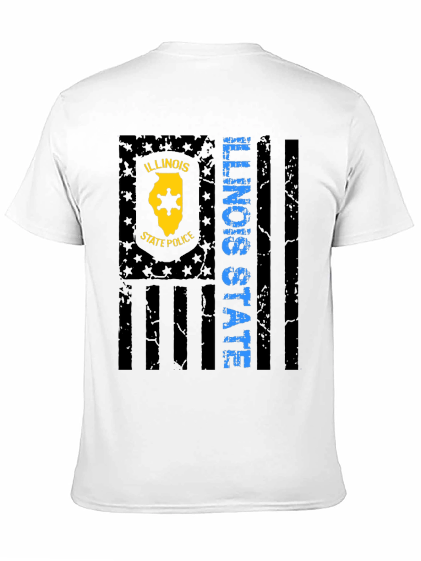 Illinois State Police Flag Graphic T-Shirt