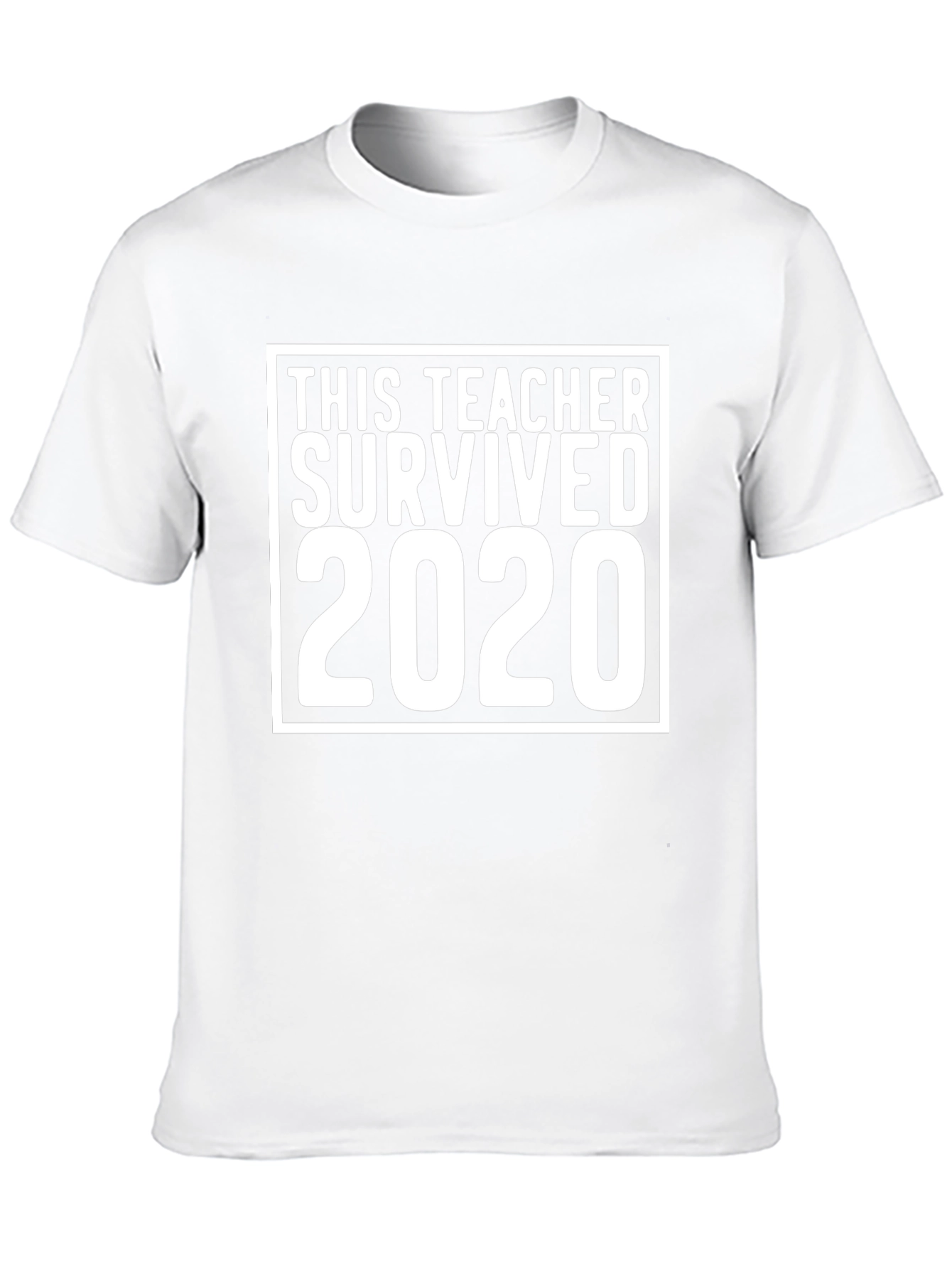 Teacher Survived 2020 Black T-Shirt