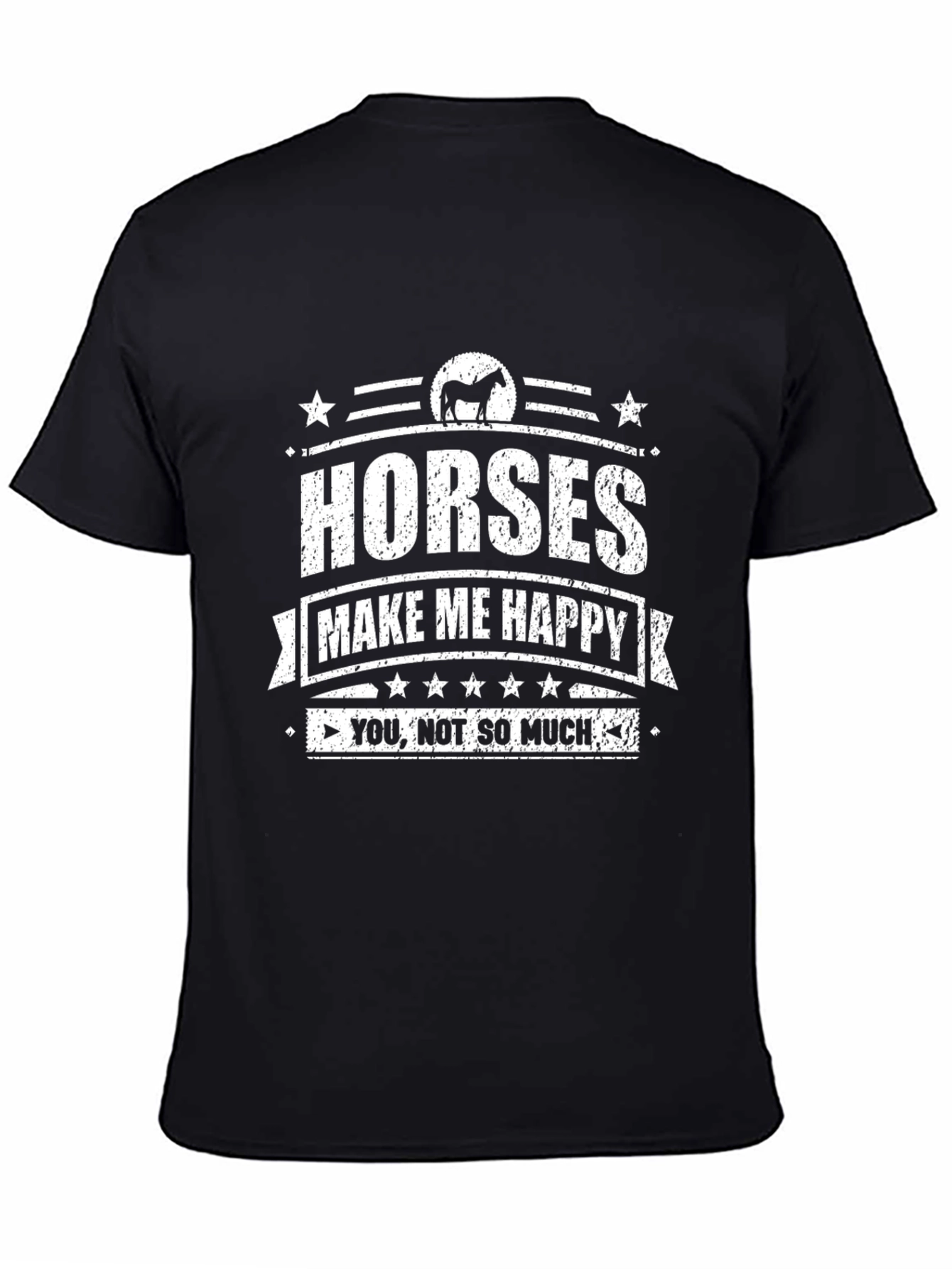 Horses Make Me Happy Graphic Tee