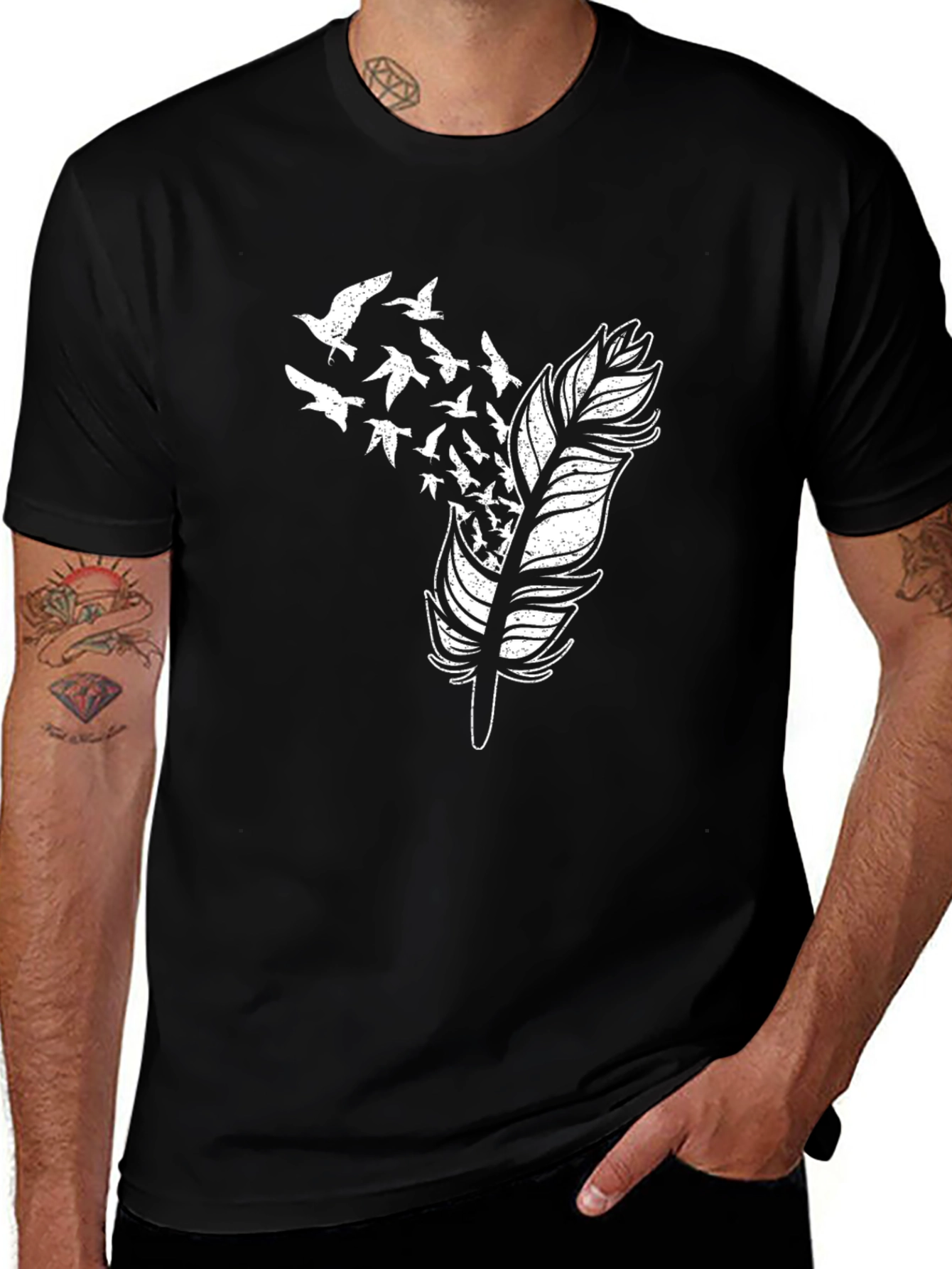 Feather to Flight Mens Graphic Tee