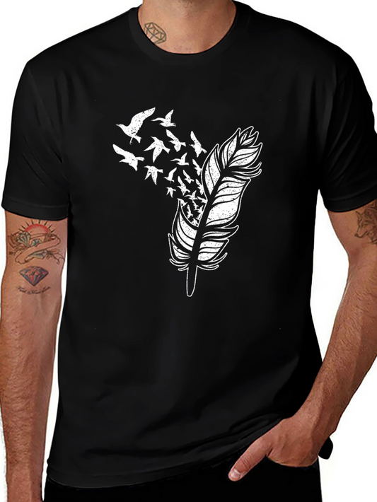 Feather to Flight Mens Graphic Tee