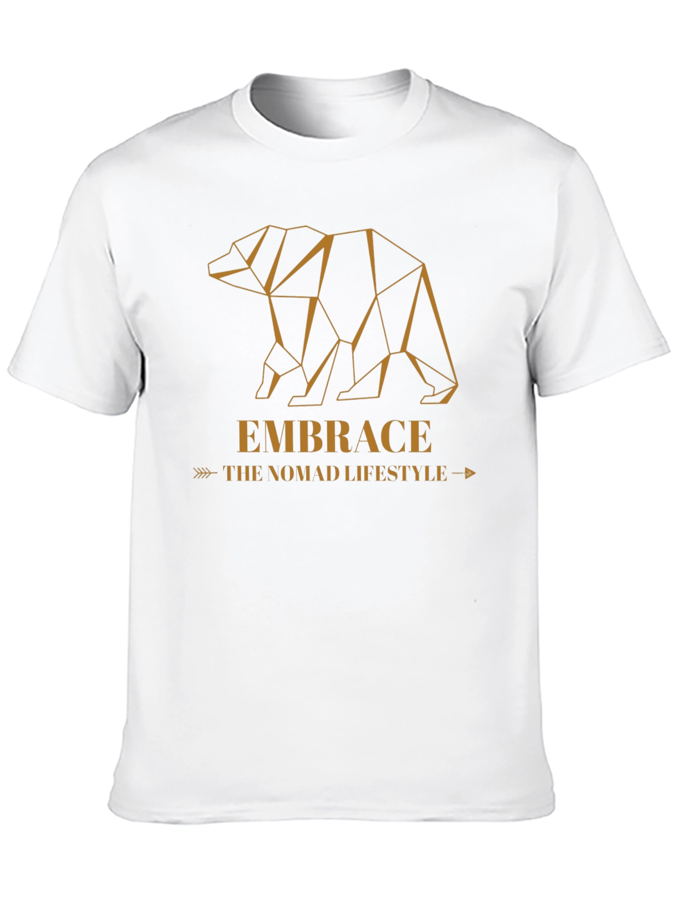Geometric Bear Graphic Tee - Embrace the Nomad Lifestyle