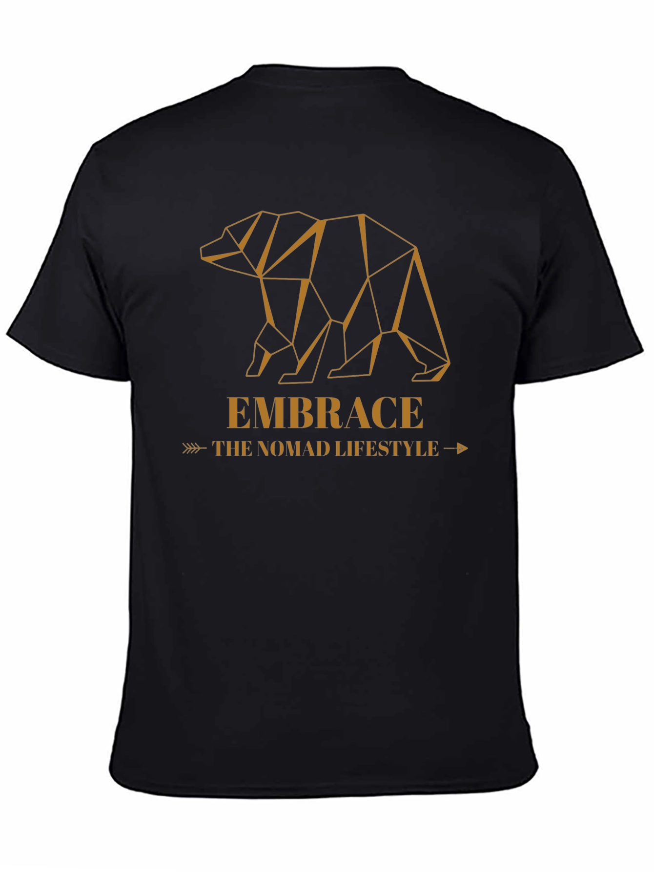 Geometric Bear Graphic Tee - Embrace the Nomad Lifestyle