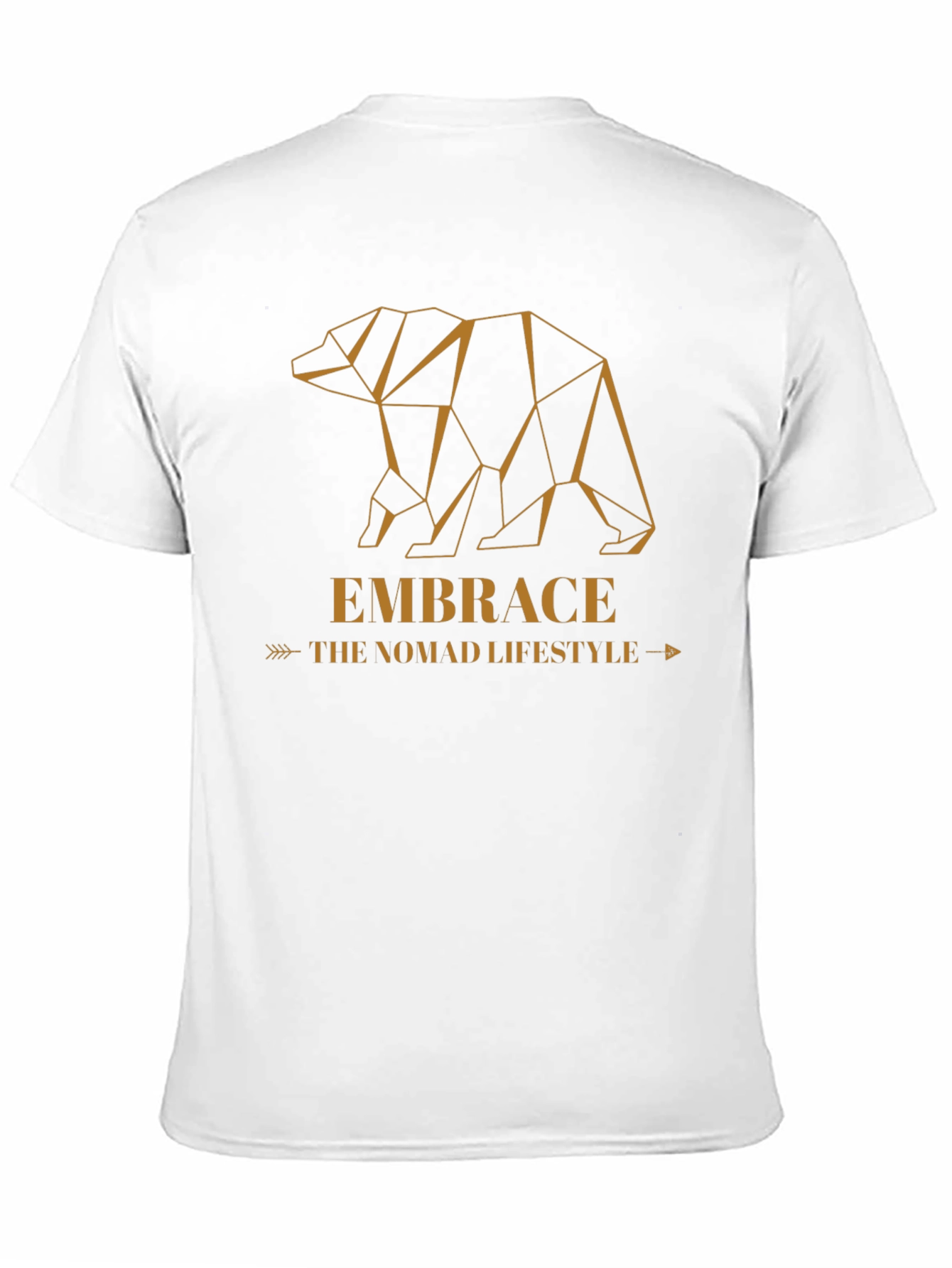 Geometric Bear Graphic Tee - Embrace the Nomad Lifestyle