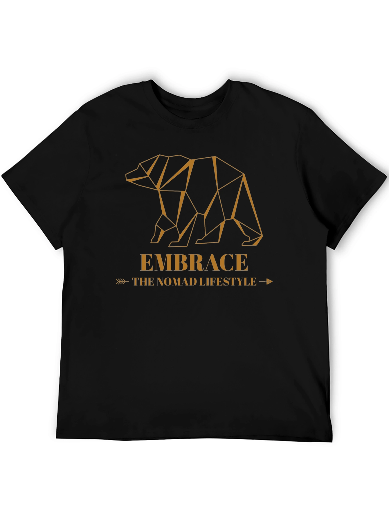 Geometric Bear Graphic Tee - Embrace the Nomad Lifestyle