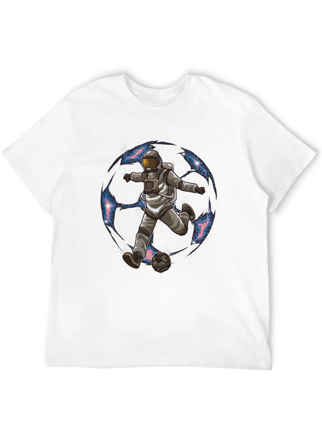 Astronaut Soccer Graphic T-Shirt