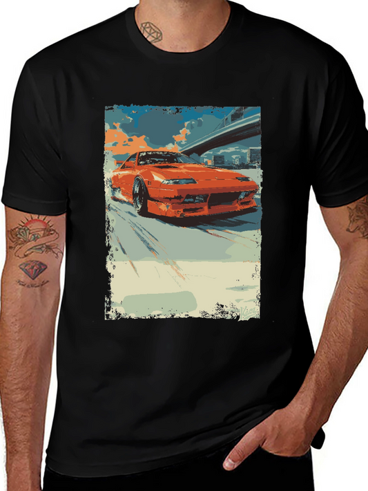 Orange Car Graphic Tee
