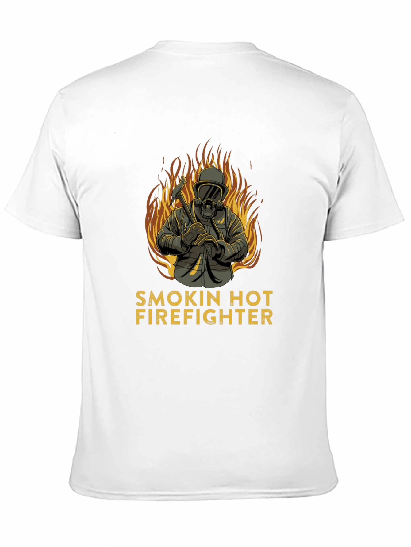 Smokin Hot Firefighter Graphic T-Shirt