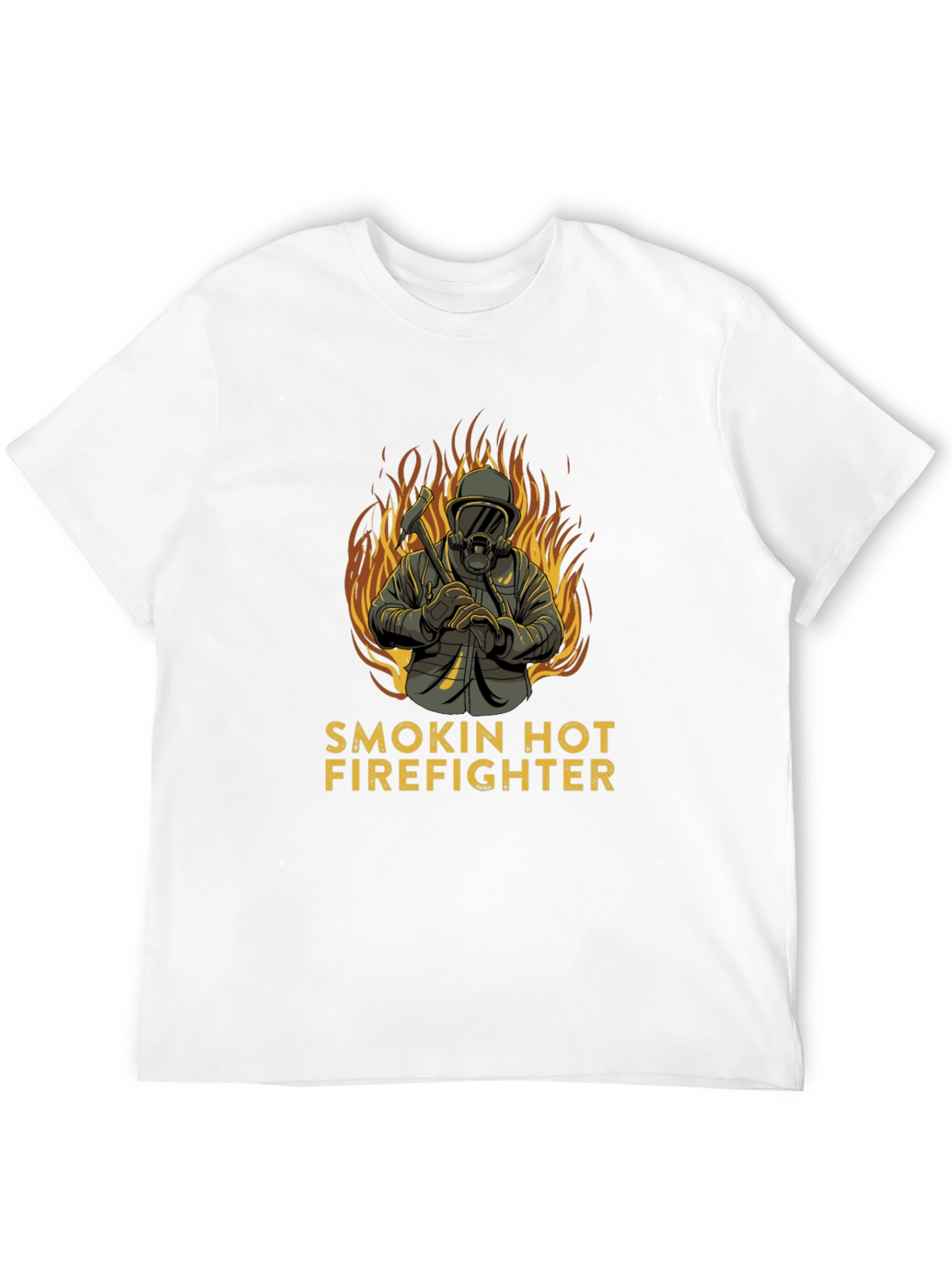 Smokin Hot Firefighter Graphic T-Shirt