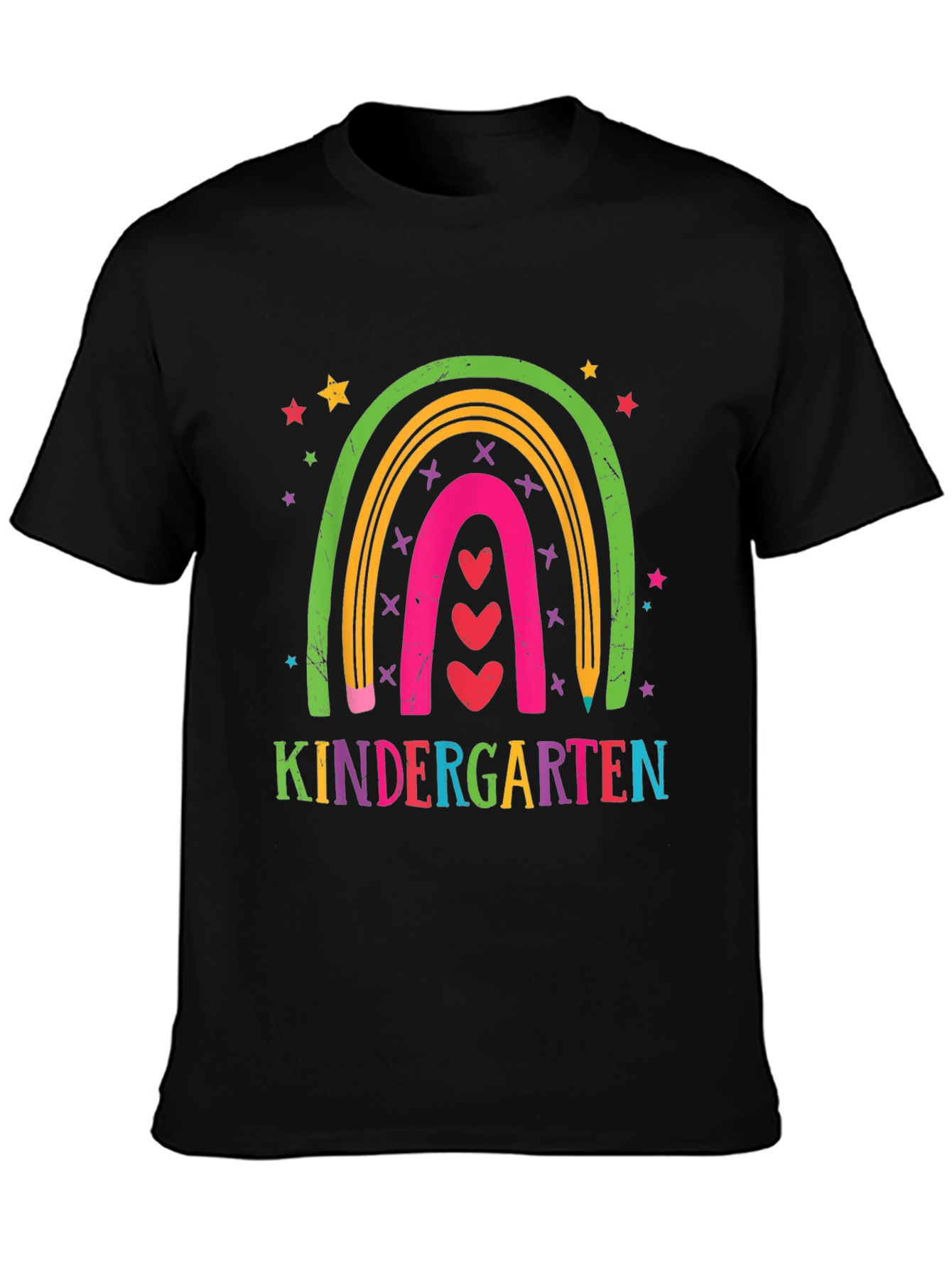 Kindergarten Rainbow Heart T-Shirt