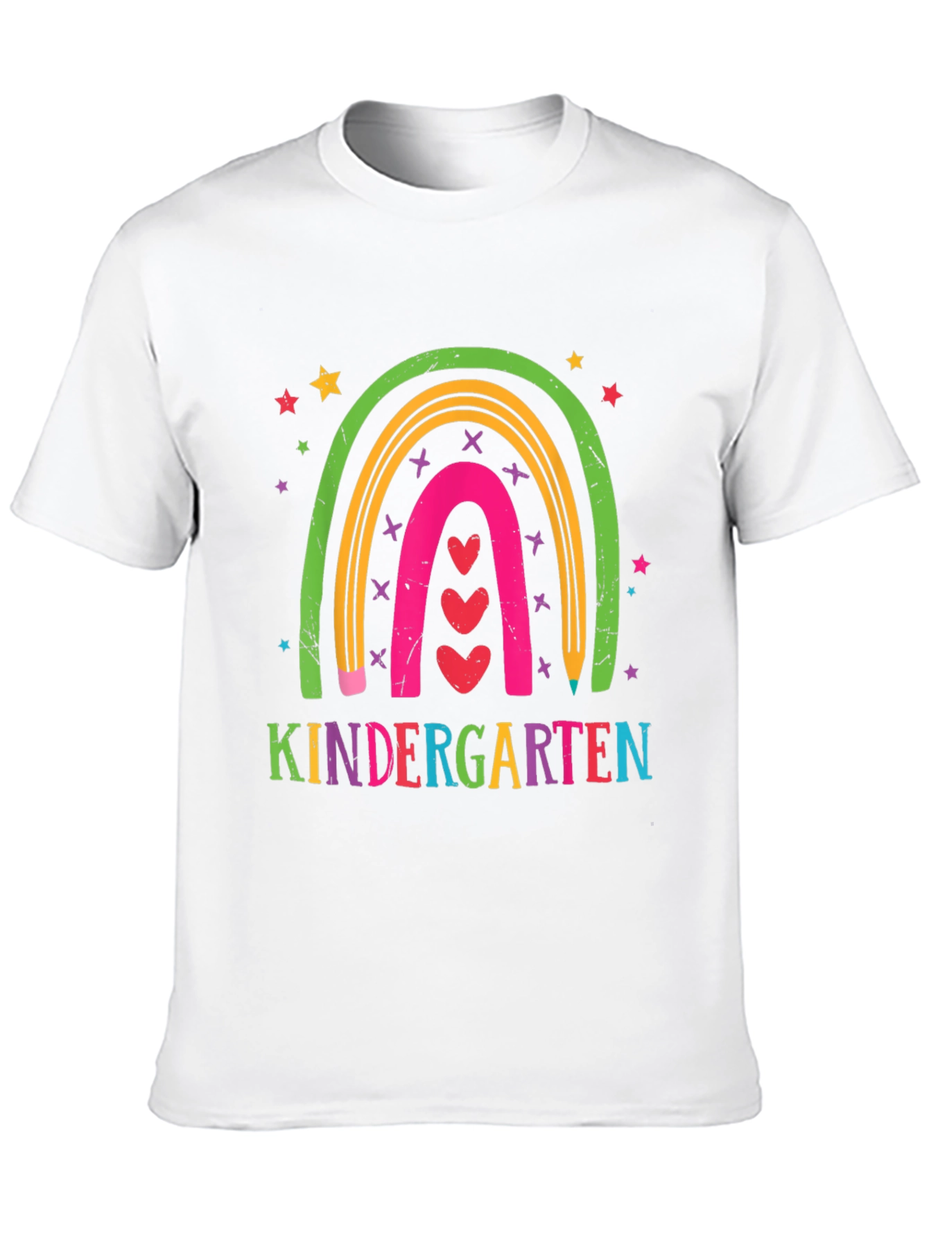 Kindergarten Rainbow Heart T-Shirt
