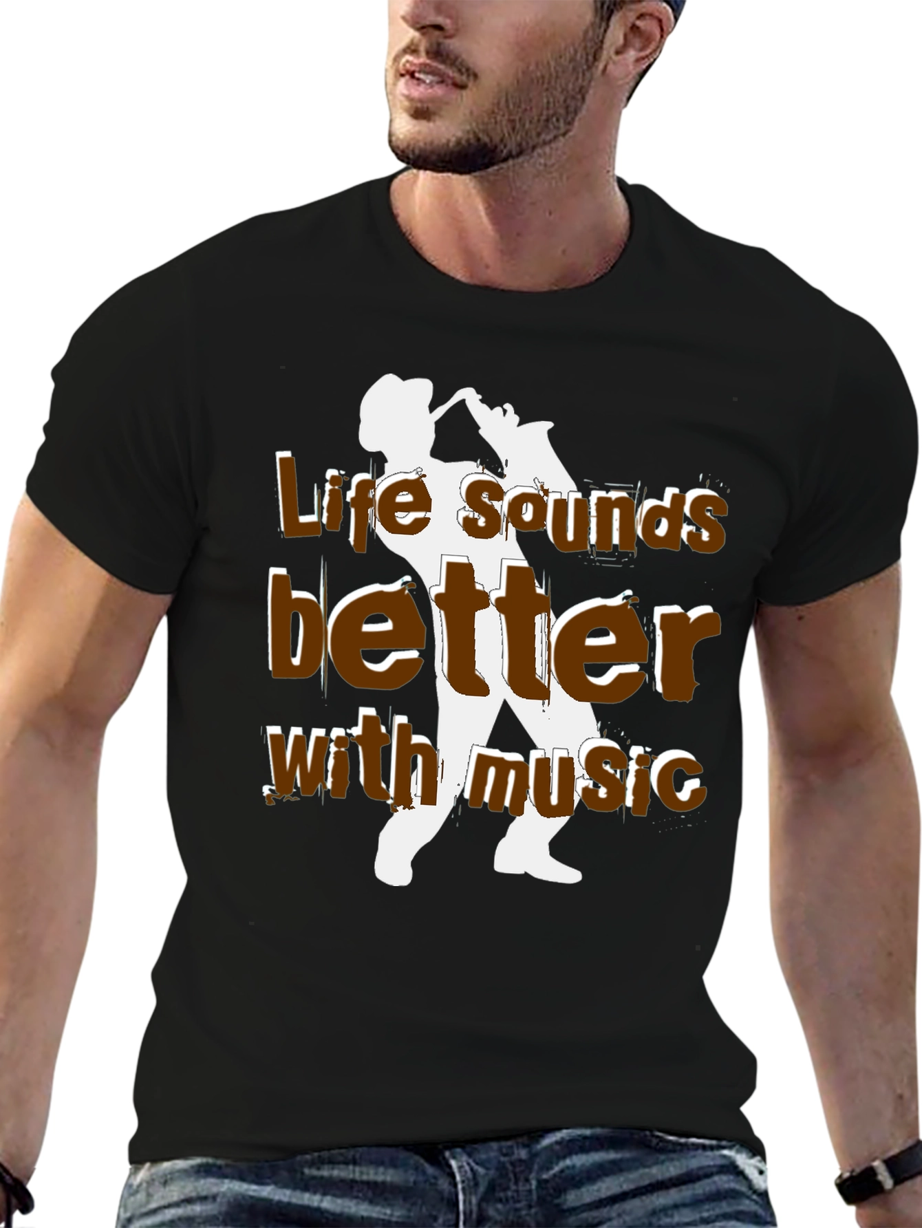 Life Sounds Better with Music T-Shirt