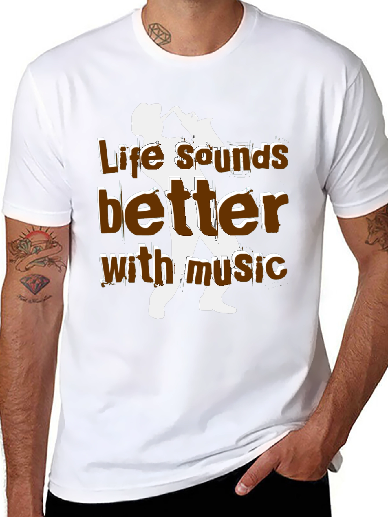 Life Sounds Better with Music T-Shirt