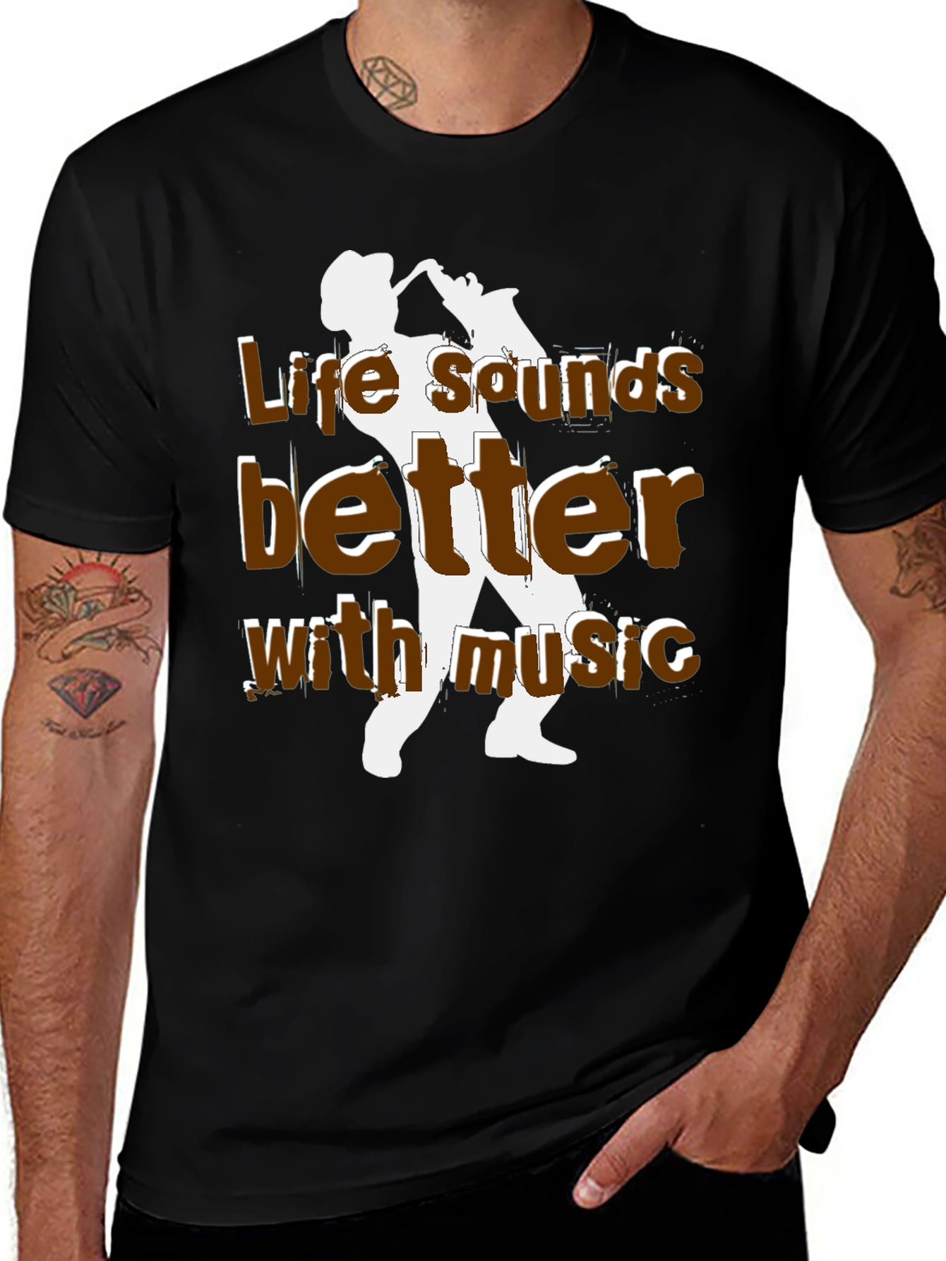 Life Sounds Better with Music T-Shirt