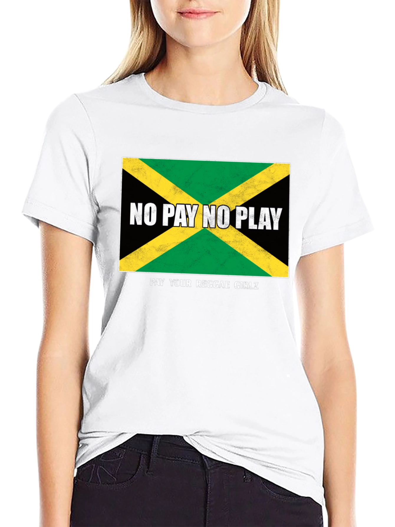 Jamaican Flag T-Shirt - No Pay No Play Reggae