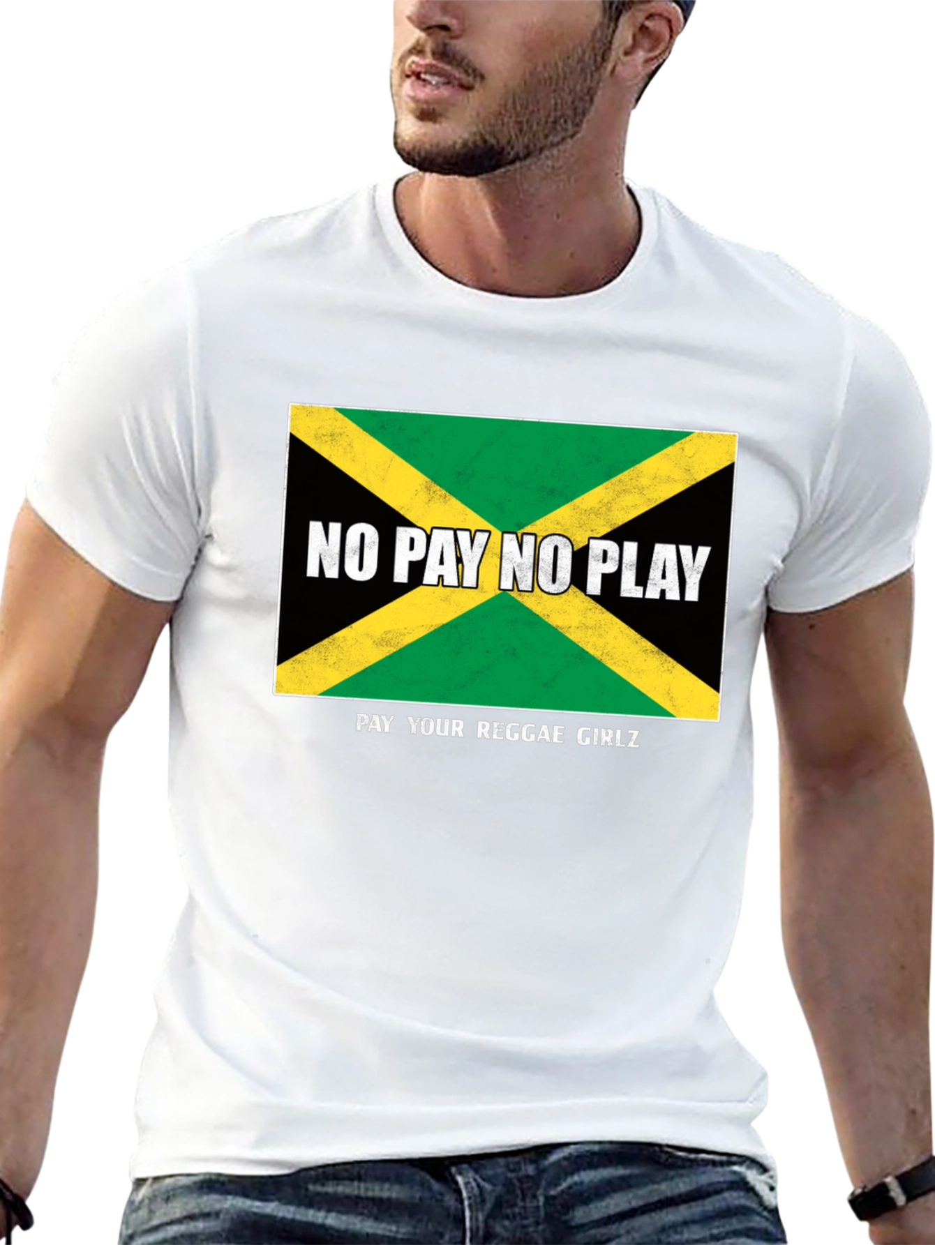 Jamaican Flag T-Shirt - No Pay No Play Reggae