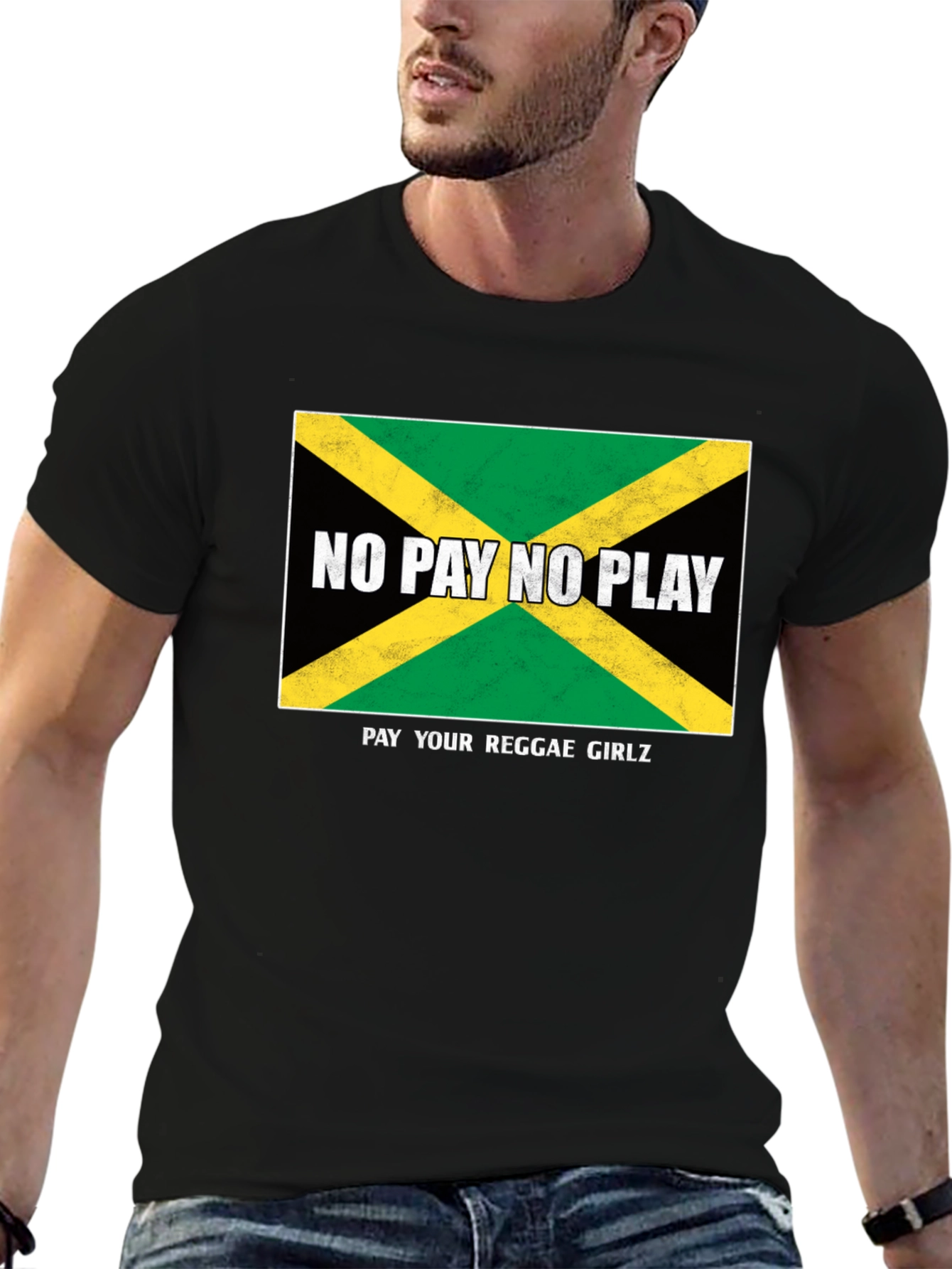 Jamaican Flag T-Shirt - No Pay No Play Reggae