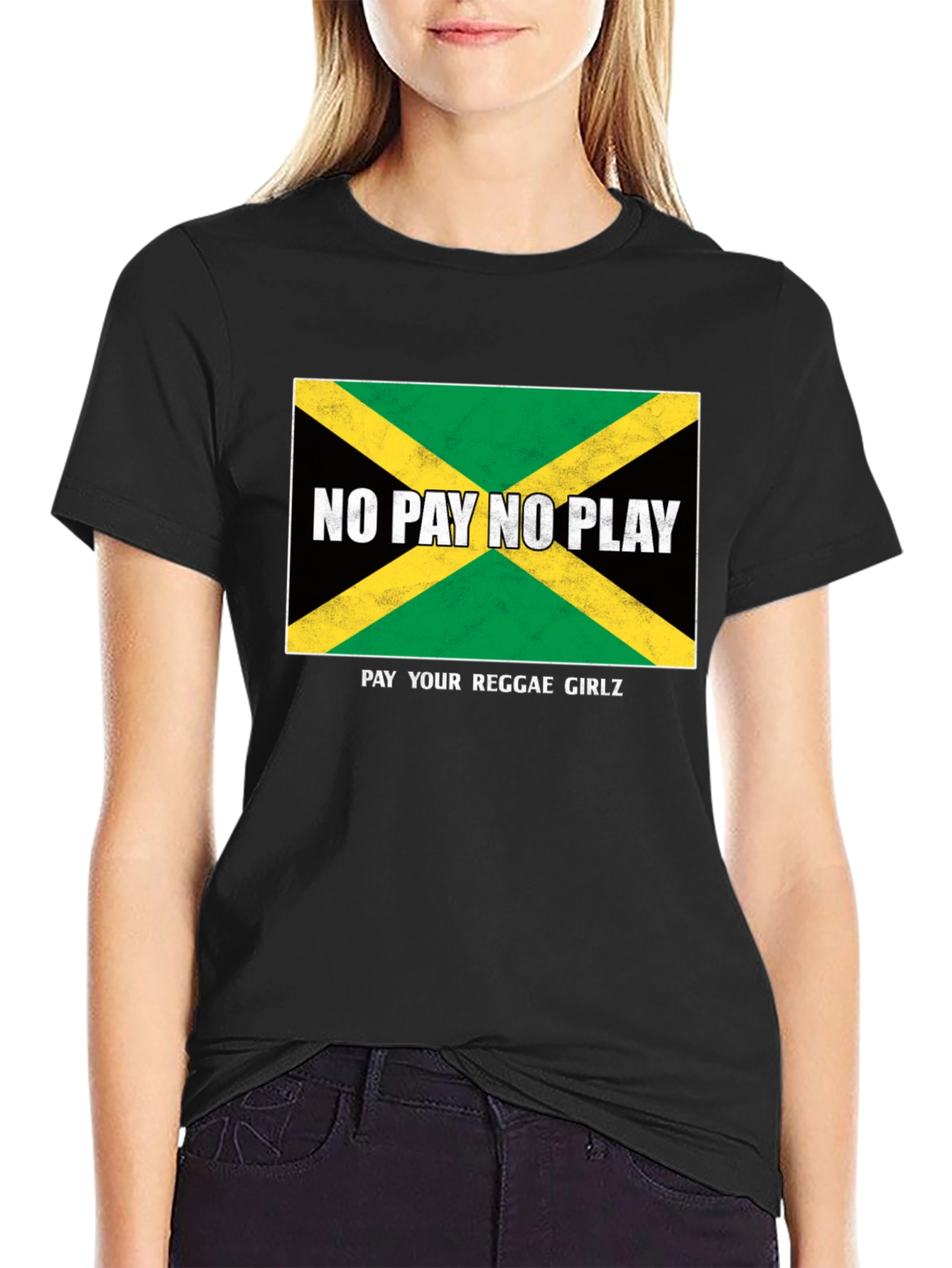Jamaican Flag T-Shirt - No Pay No Play Reggae