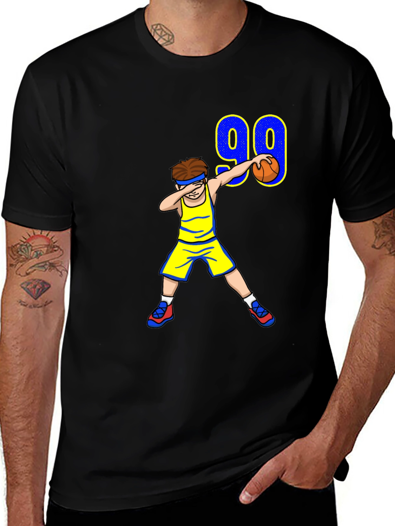 Basketball Dab Boy T-Shirt - Number 99