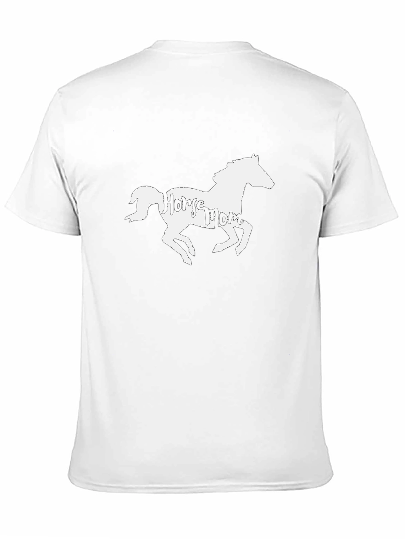 Horse Mom Graphic T-Shirt - Black