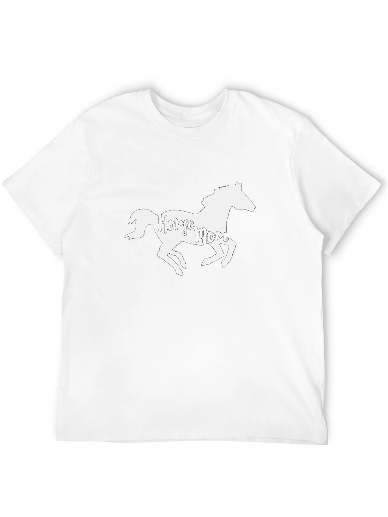 Horse Mom Graphic T-Shirt - Black
