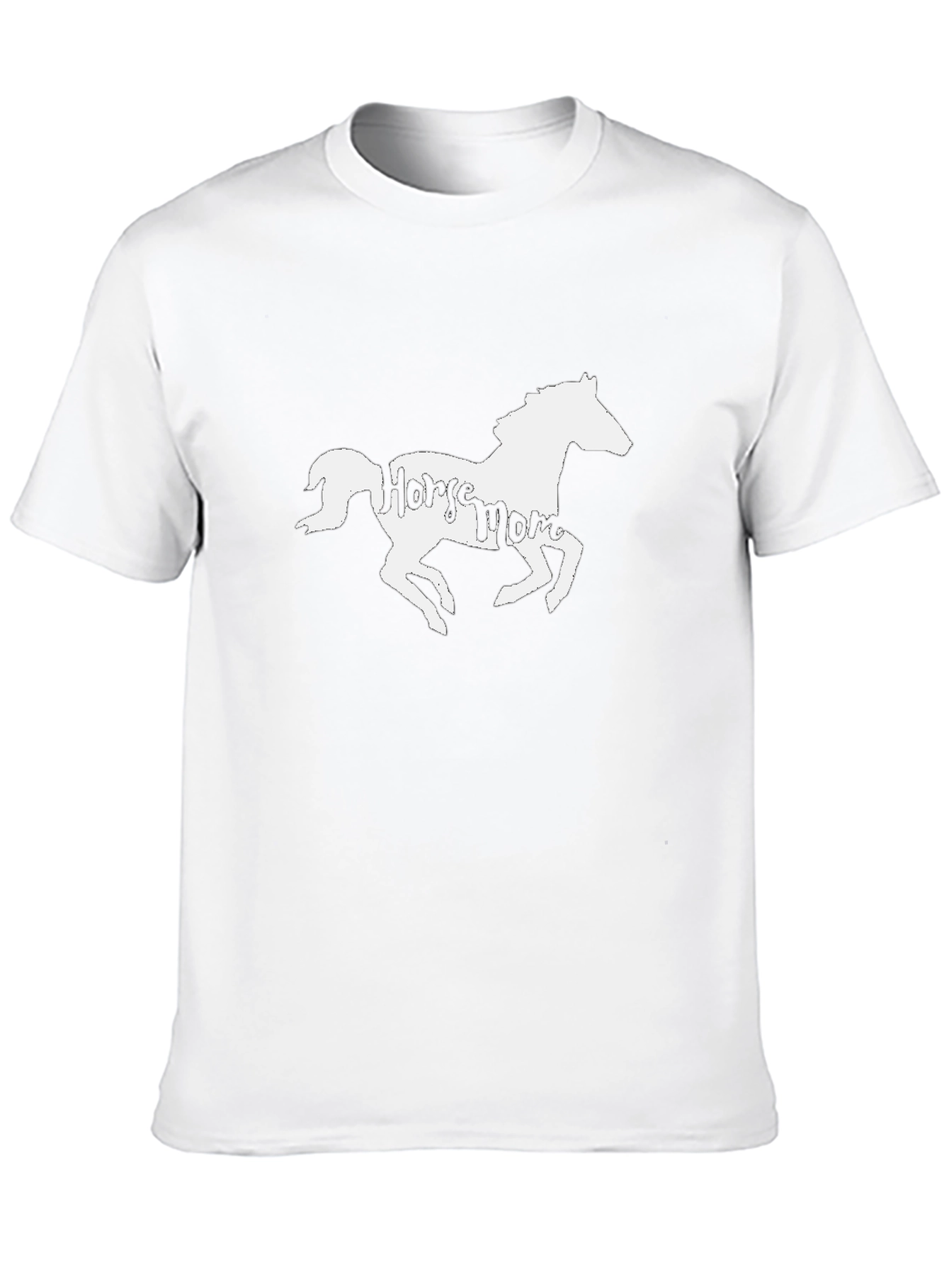 Horse Mom Graphic T-Shirt - Black
