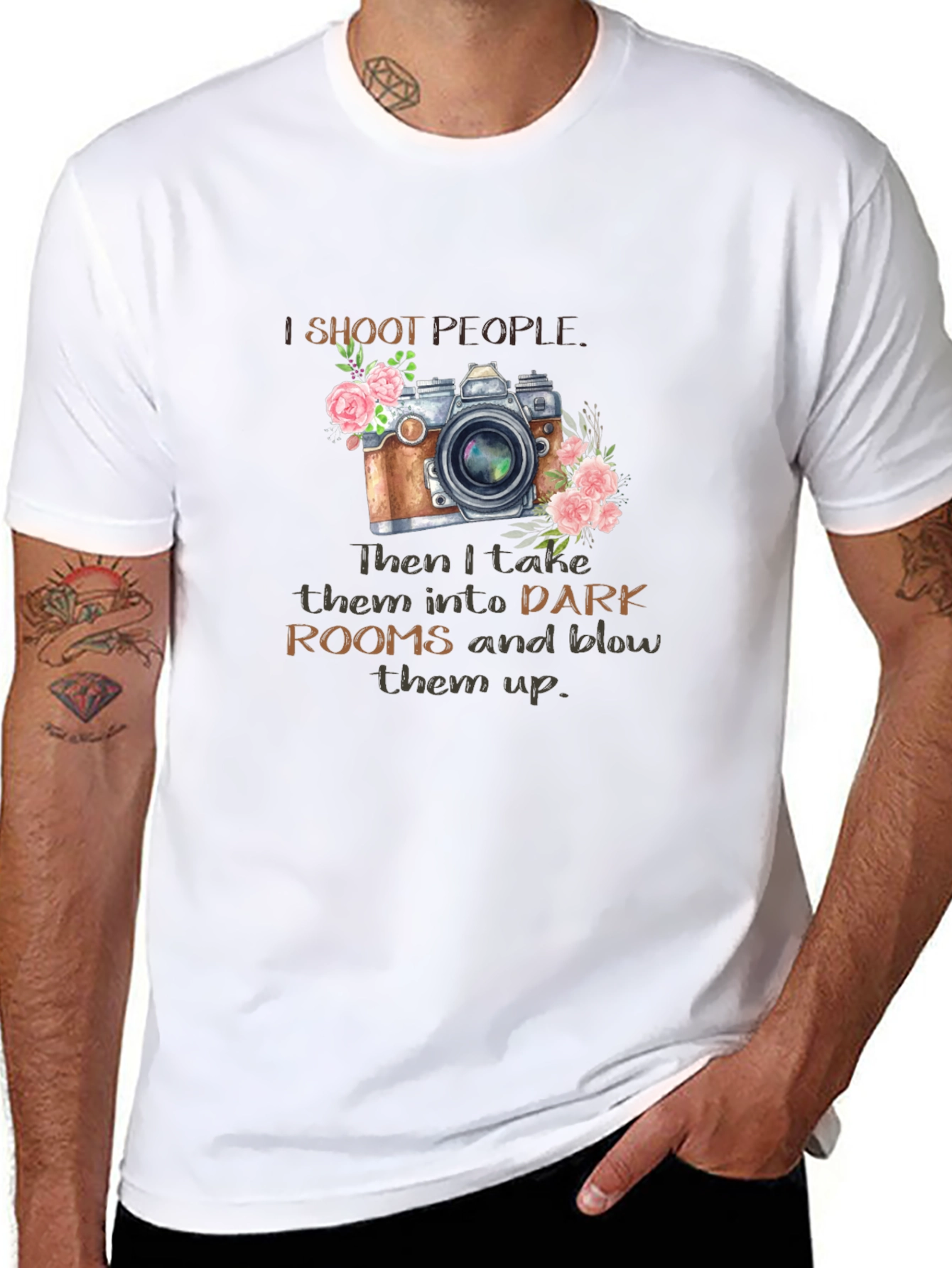 I Shoot People Camera Graphic T-Shirt