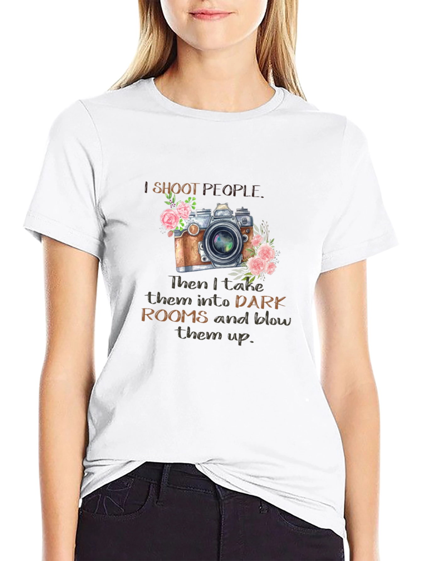 I Shoot People Camera Graphic T-Shirt