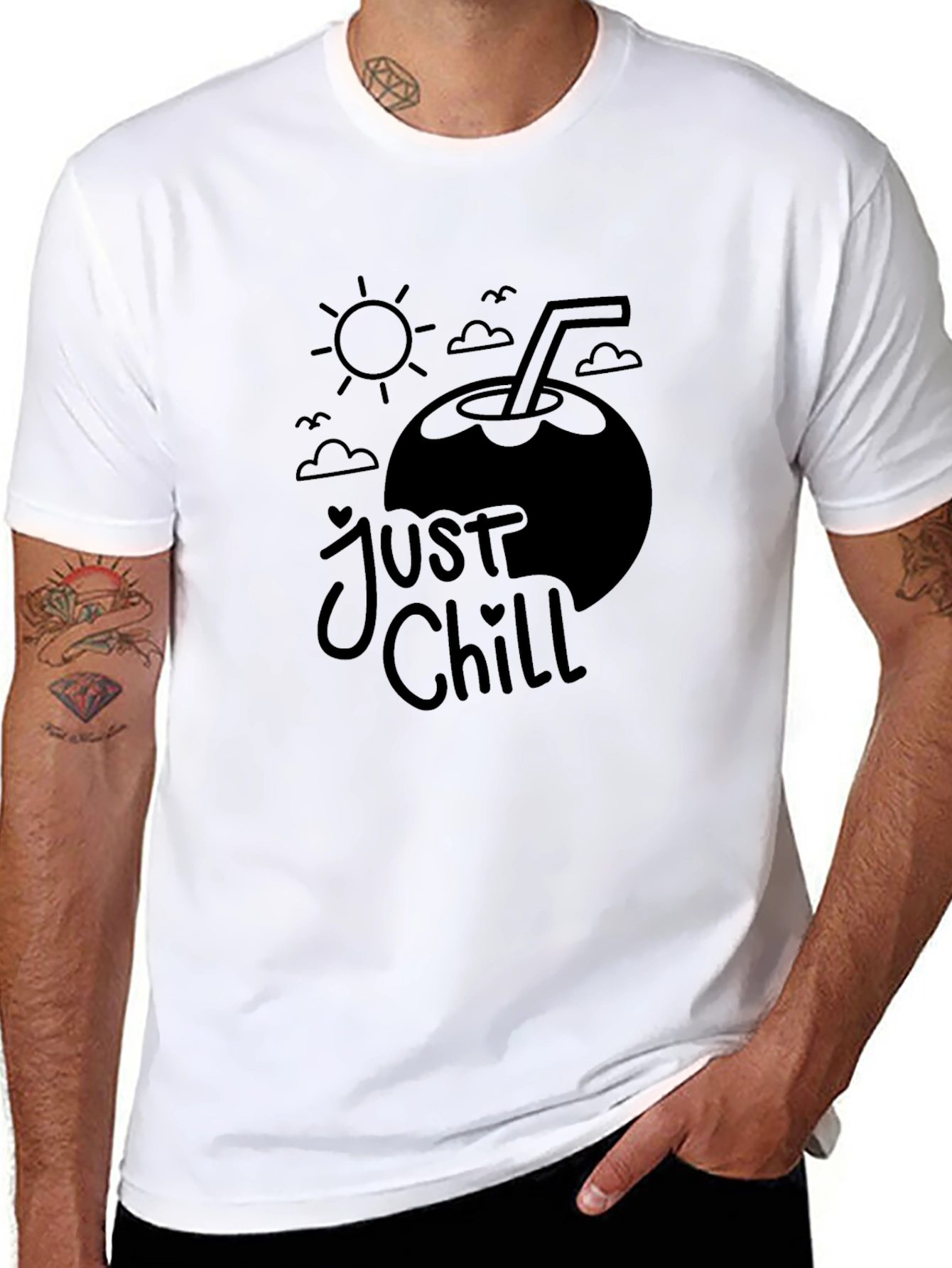 Just Chill Coconut T-Shirt - Relaxed Vibe