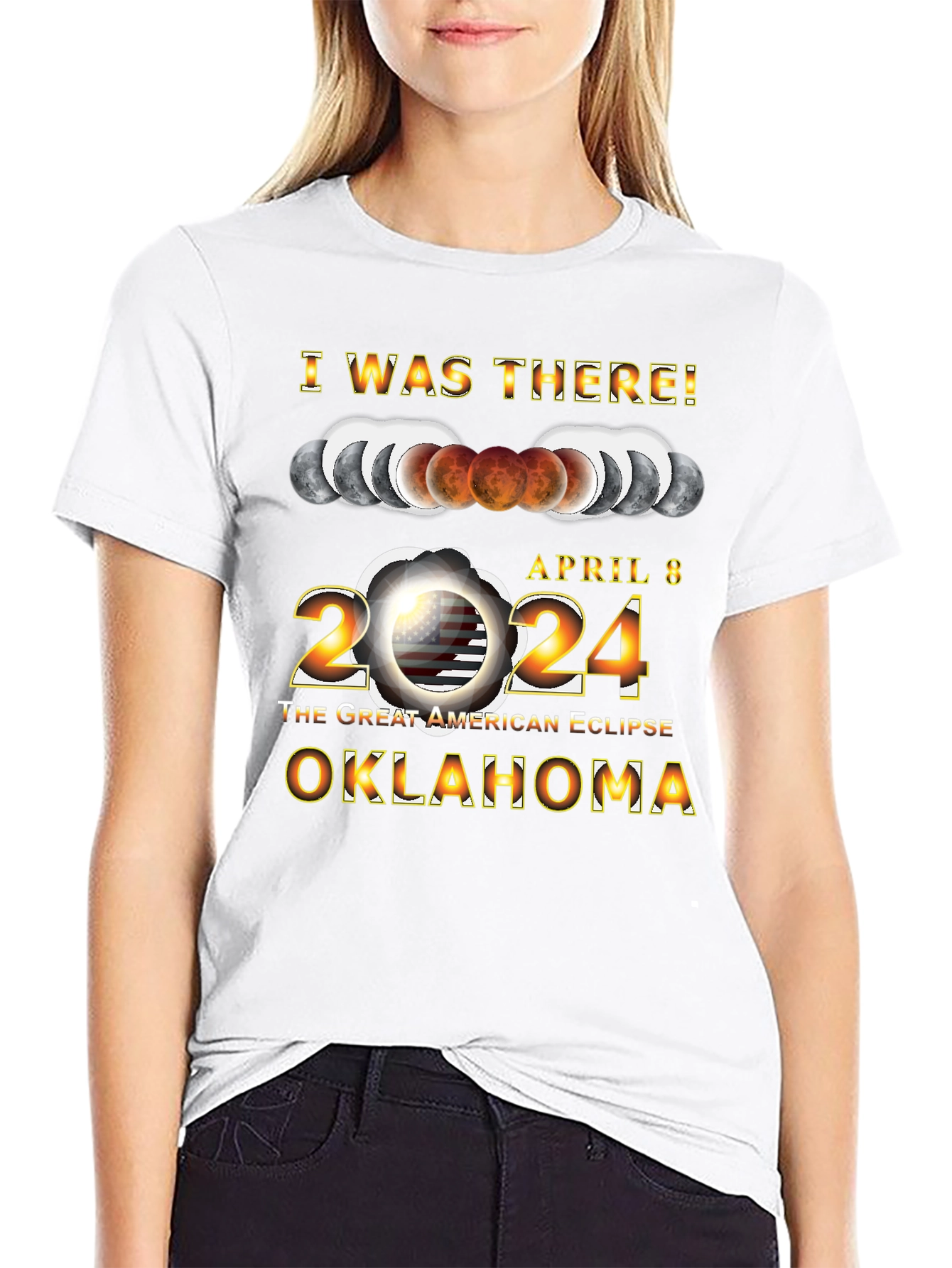 April 8 2024 Oklahoma Eclipse T-Shirt
