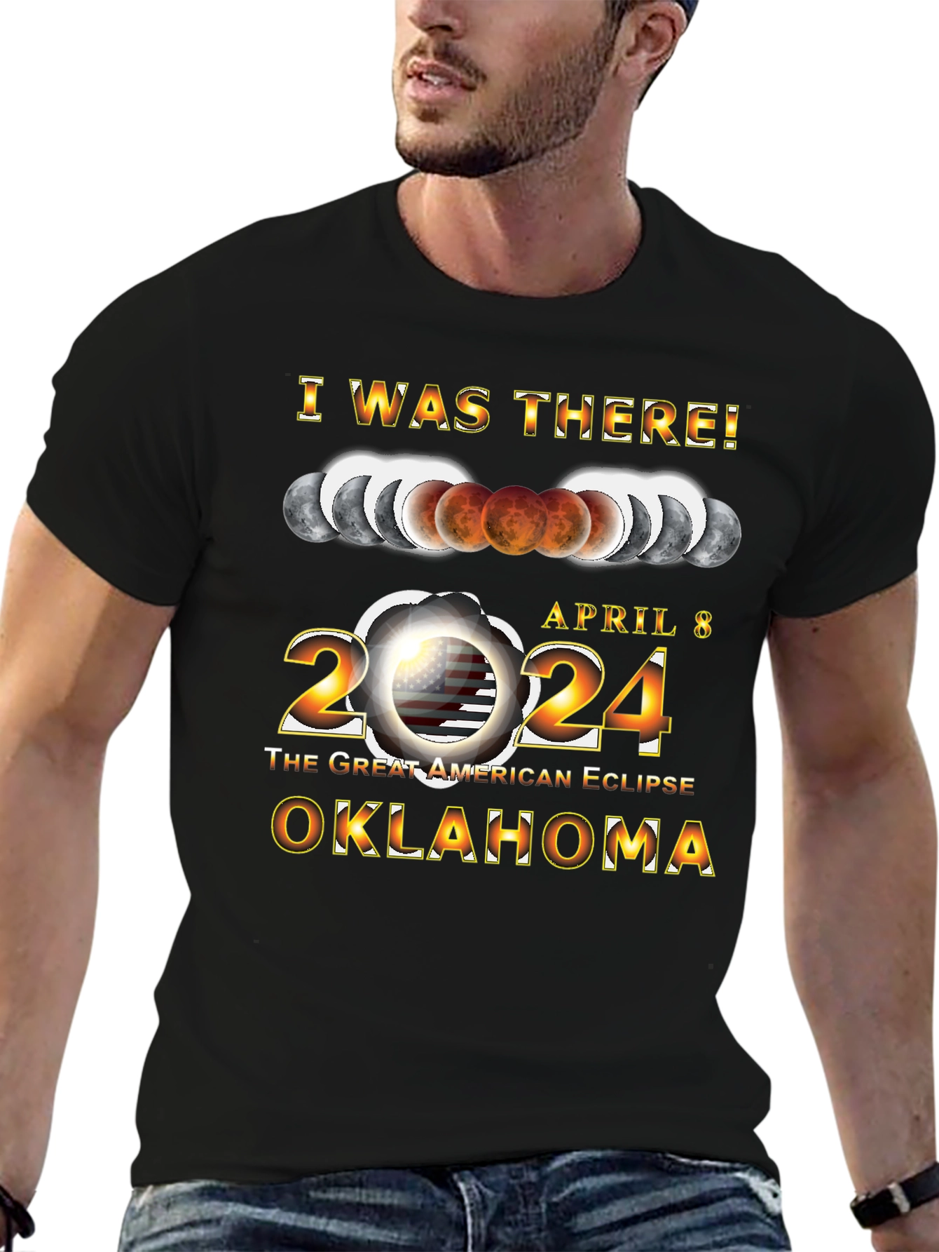 April 8 2024 Oklahoma Eclipse T-Shirt