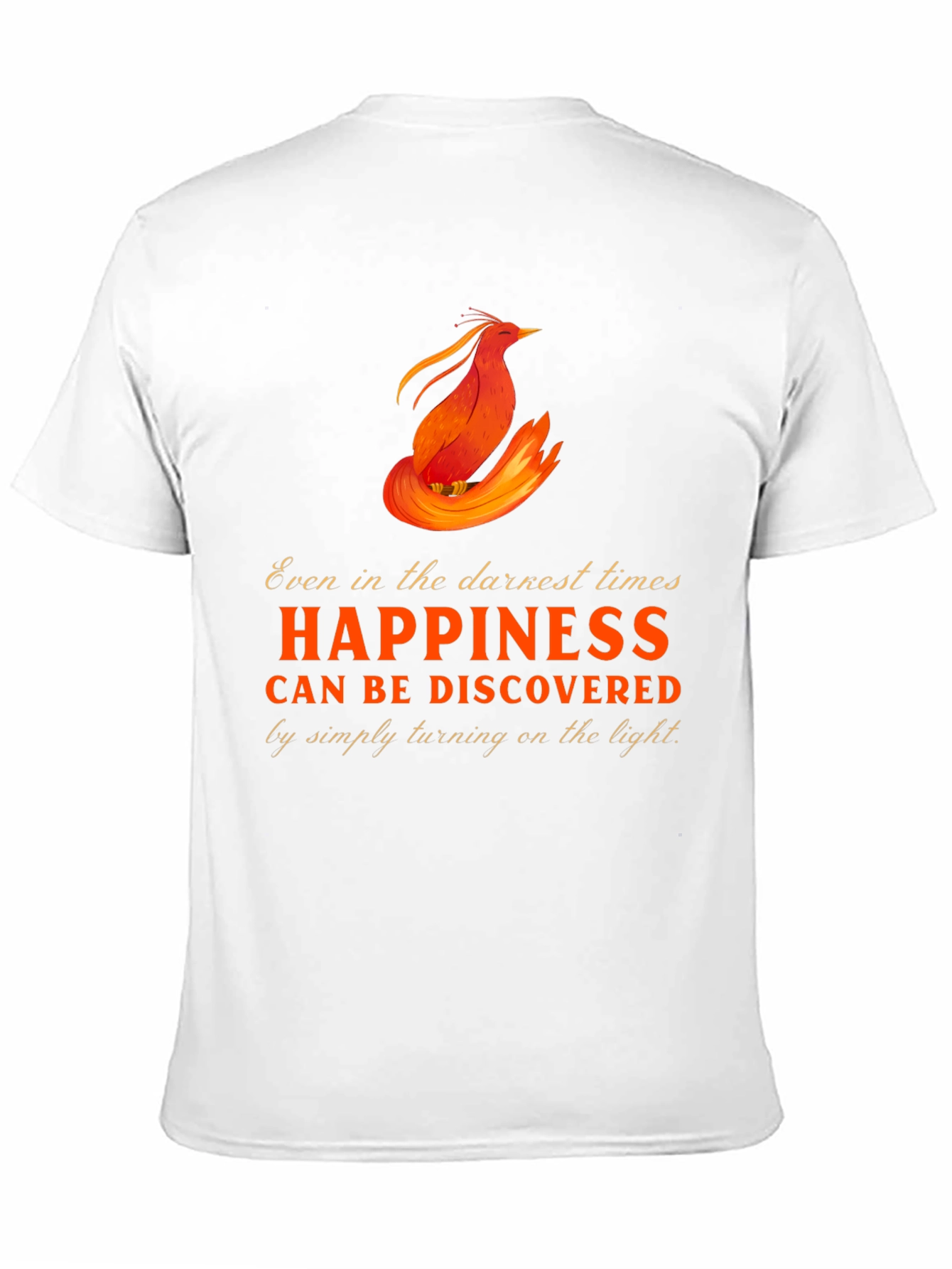 Phoenix Happiness Graphic T-Shirt - Inspirational Design