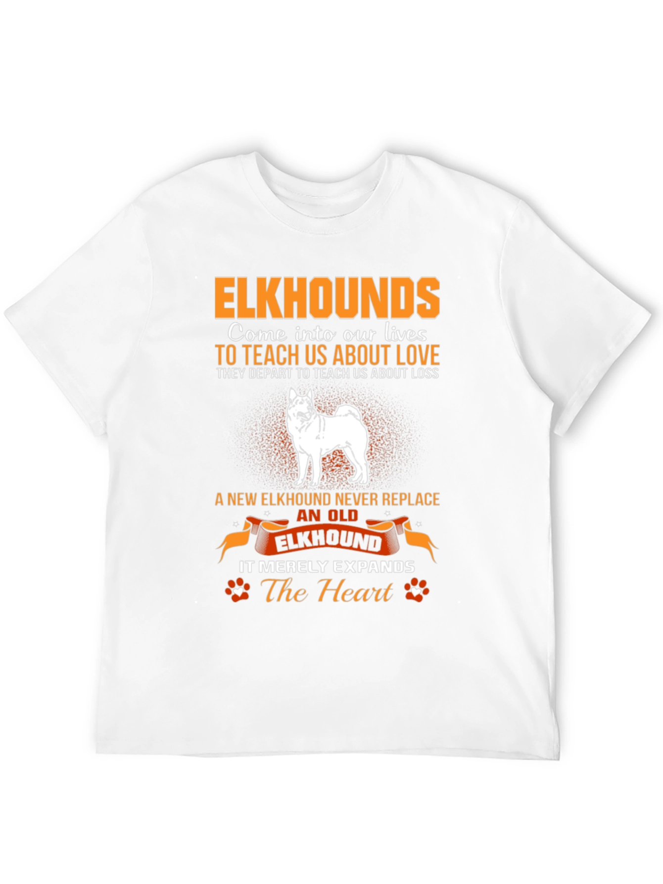 Elkhound Dog Lover T-Shirt - Expands The Heart