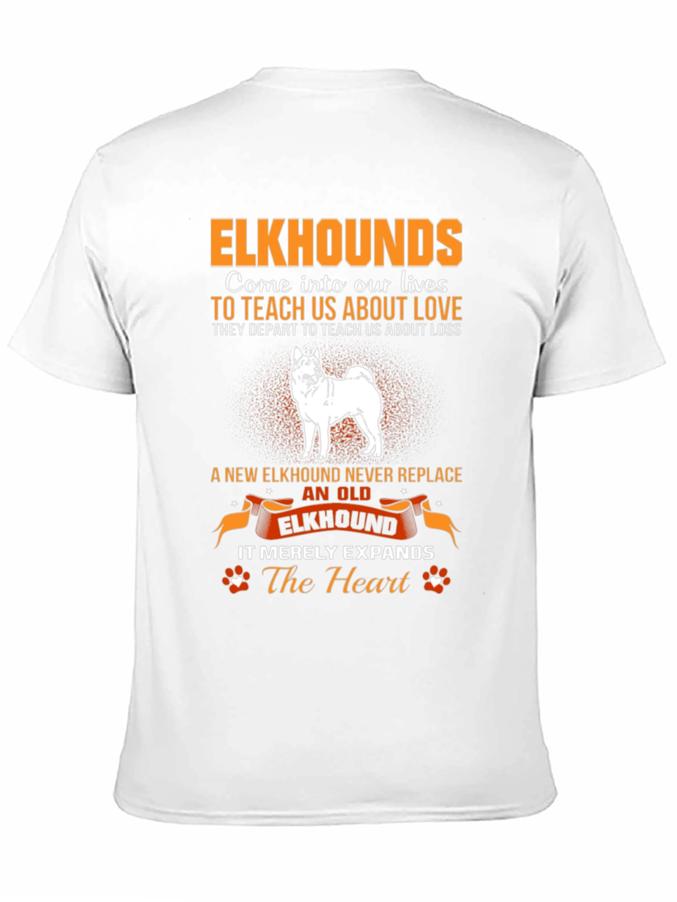 Elkhound Dog Lover T-Shirt - Expands The Heart