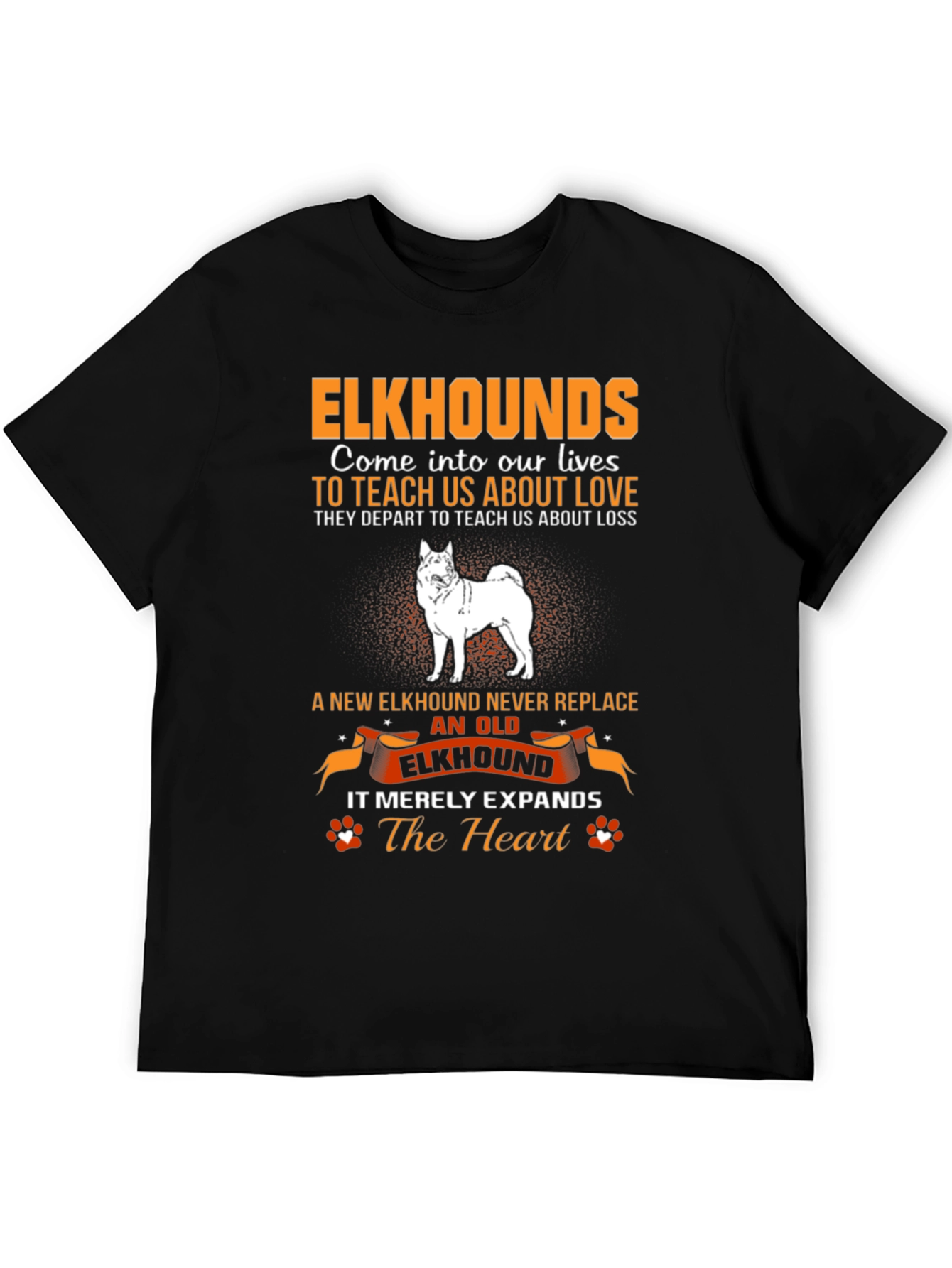 Elkhound Dog Lover T-Shirt - Expands The Heart