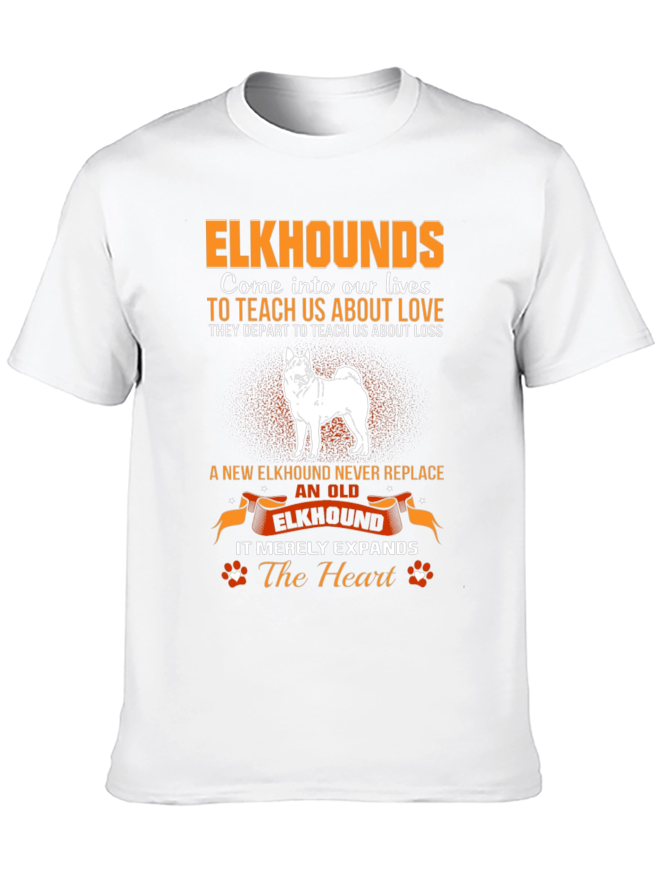 Elkhound Dog Lover T-Shirt - Expands The Heart