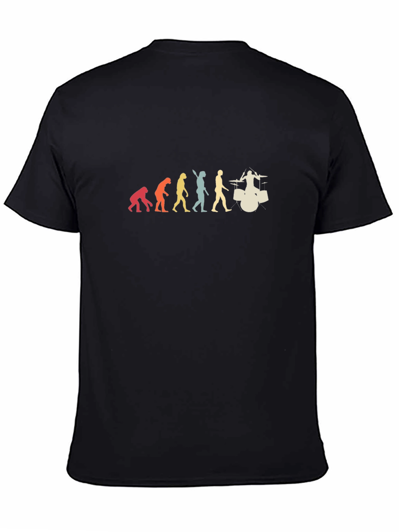 Evolution of Drummer Black T-Shirt