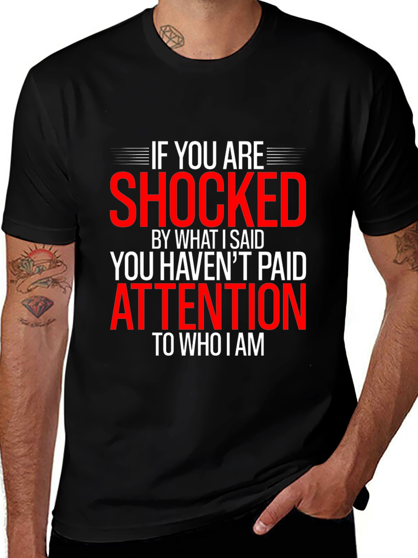 Shocked Funny Graphic Tee