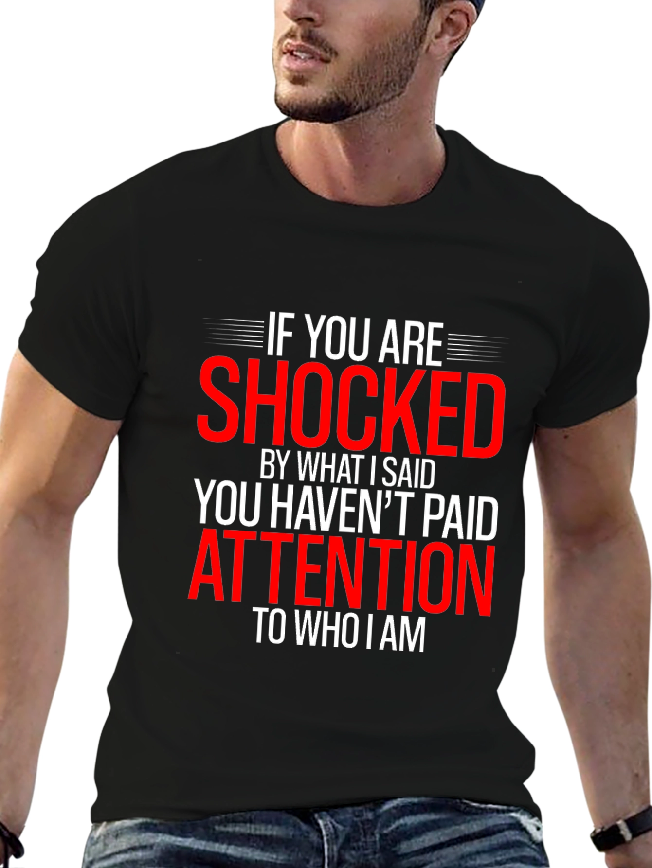 Shocked Funny Graphic Tee