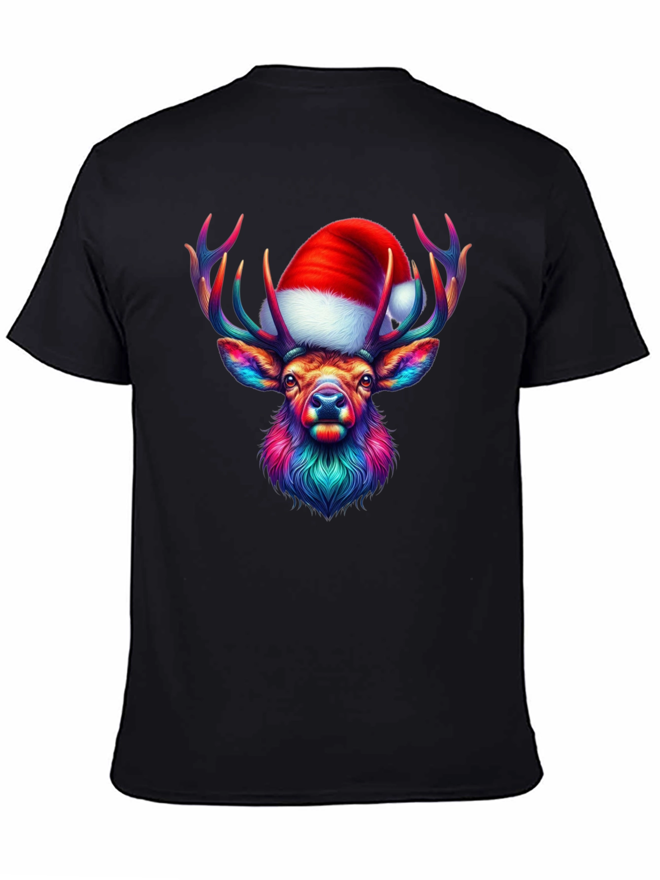Festive Reindeer Graphic Tee - Holiday Style