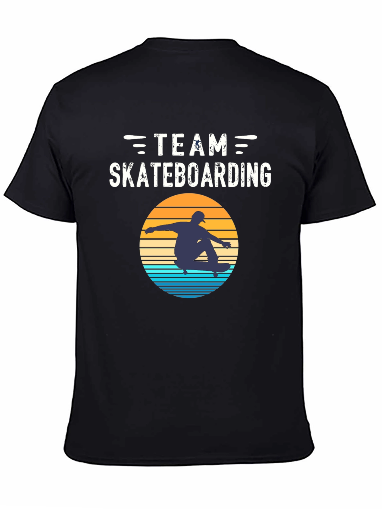 Team Skateboarding Graphic Tee - Black